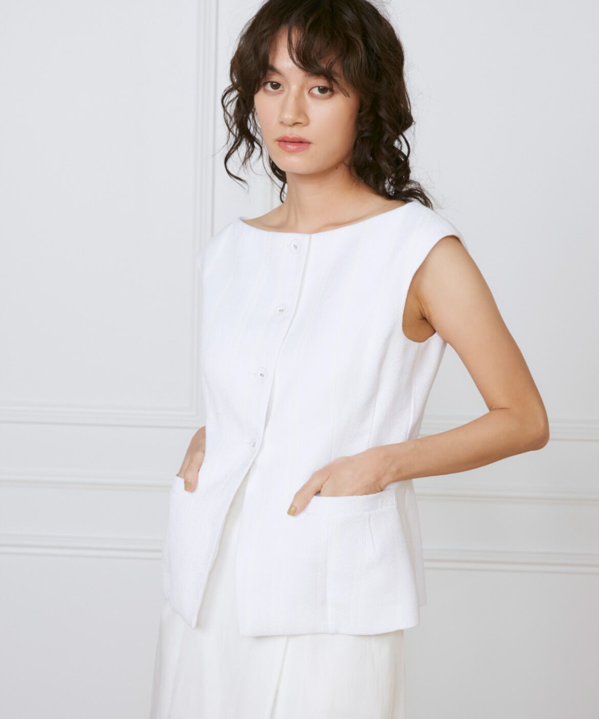 INED「クラッシックジレ《la veille by SUPERIOR CLOSET》」|ダウンベスト・ベスト|