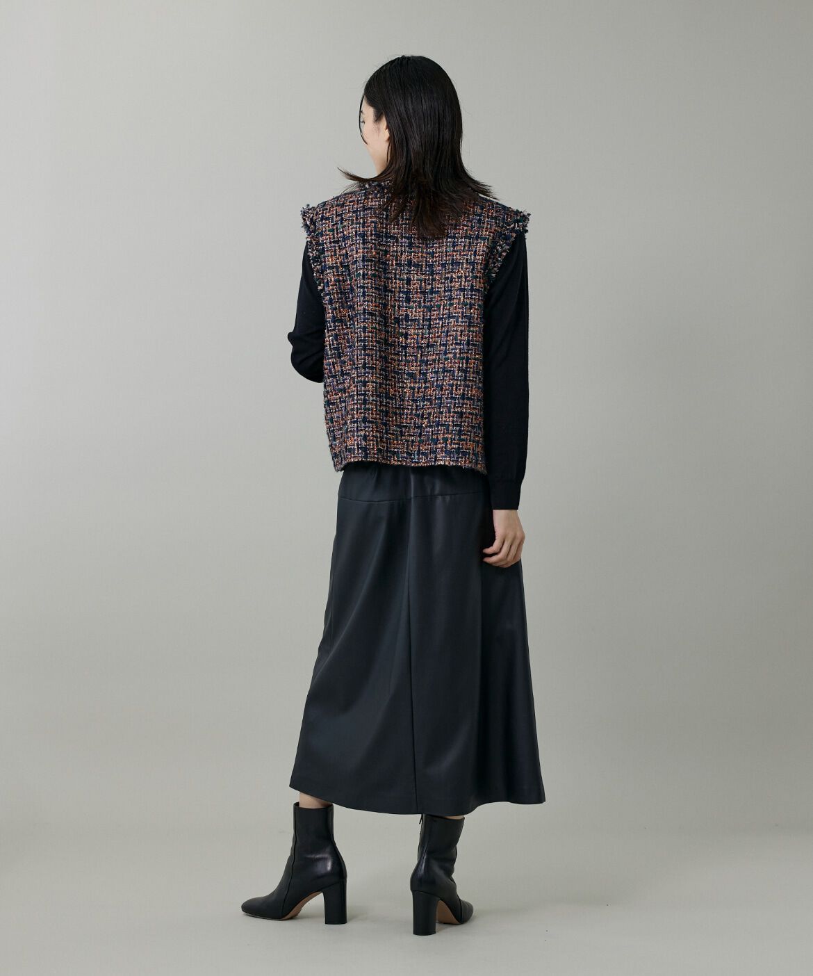 INED「《大きいサイズ》ツイードジレ《TOURNIER/トゥルニエ》」|その他|