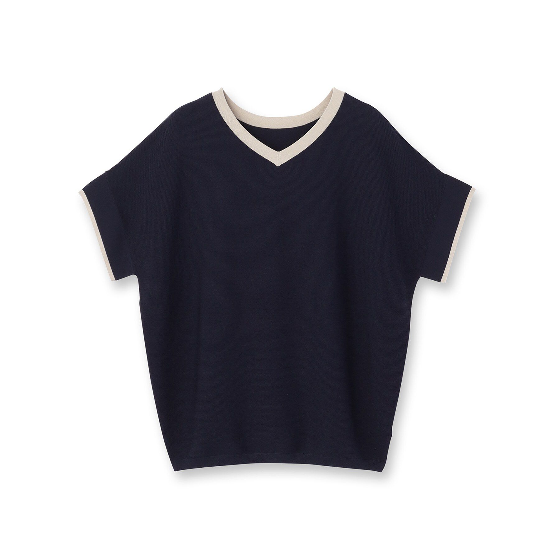 UNTITLED「【11色展開/体型カバー】前後2WAYフレンチスリーブニット」|ニット・セーター|