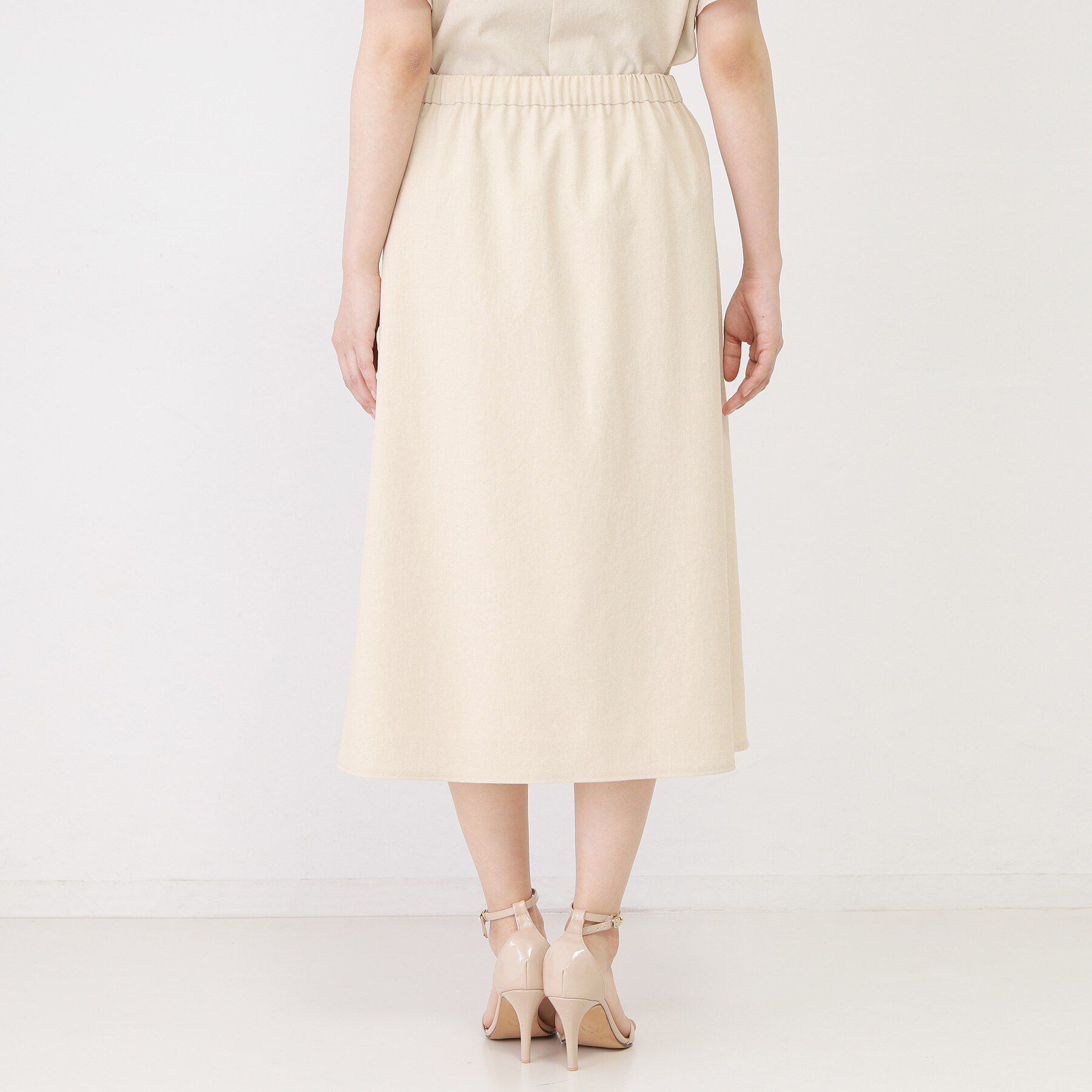COUP DE CHANCE「【手洗い可／日本製】リネンライク フレアスカート」|スカート|
