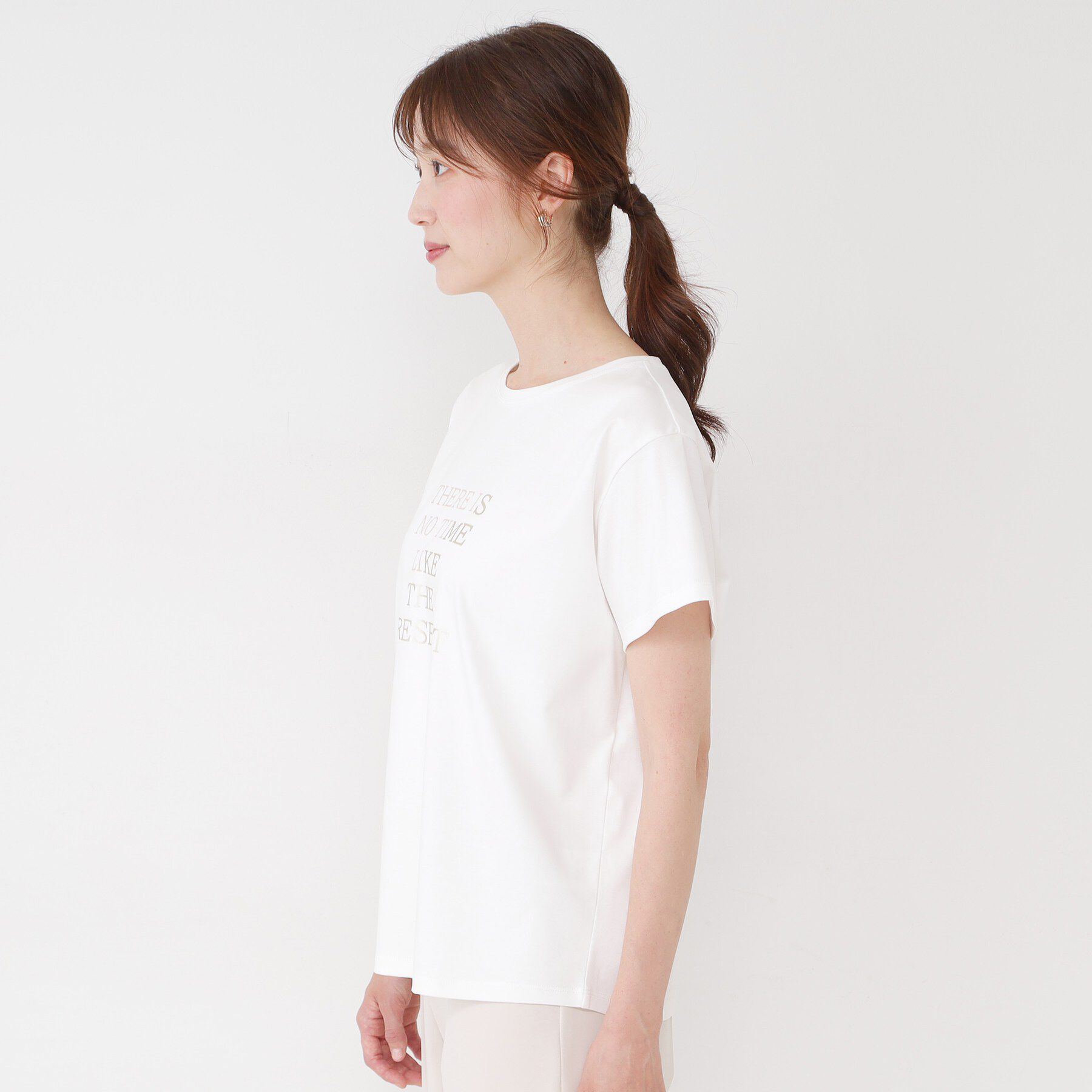 COUP DE CHANCE「【接触冷感/抗菌防臭/消臭/UVカット】半袖ロゴTシャツ」|Tシャツ・カットソー|