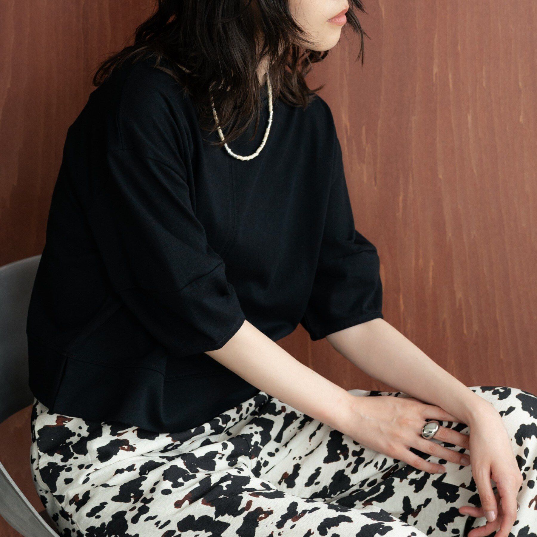 GALLEST「ハーフスリーブフォルムカットソー【再入荷／マシンウォッシュ／接触冷感】」|Tシャツ・カットソー|
