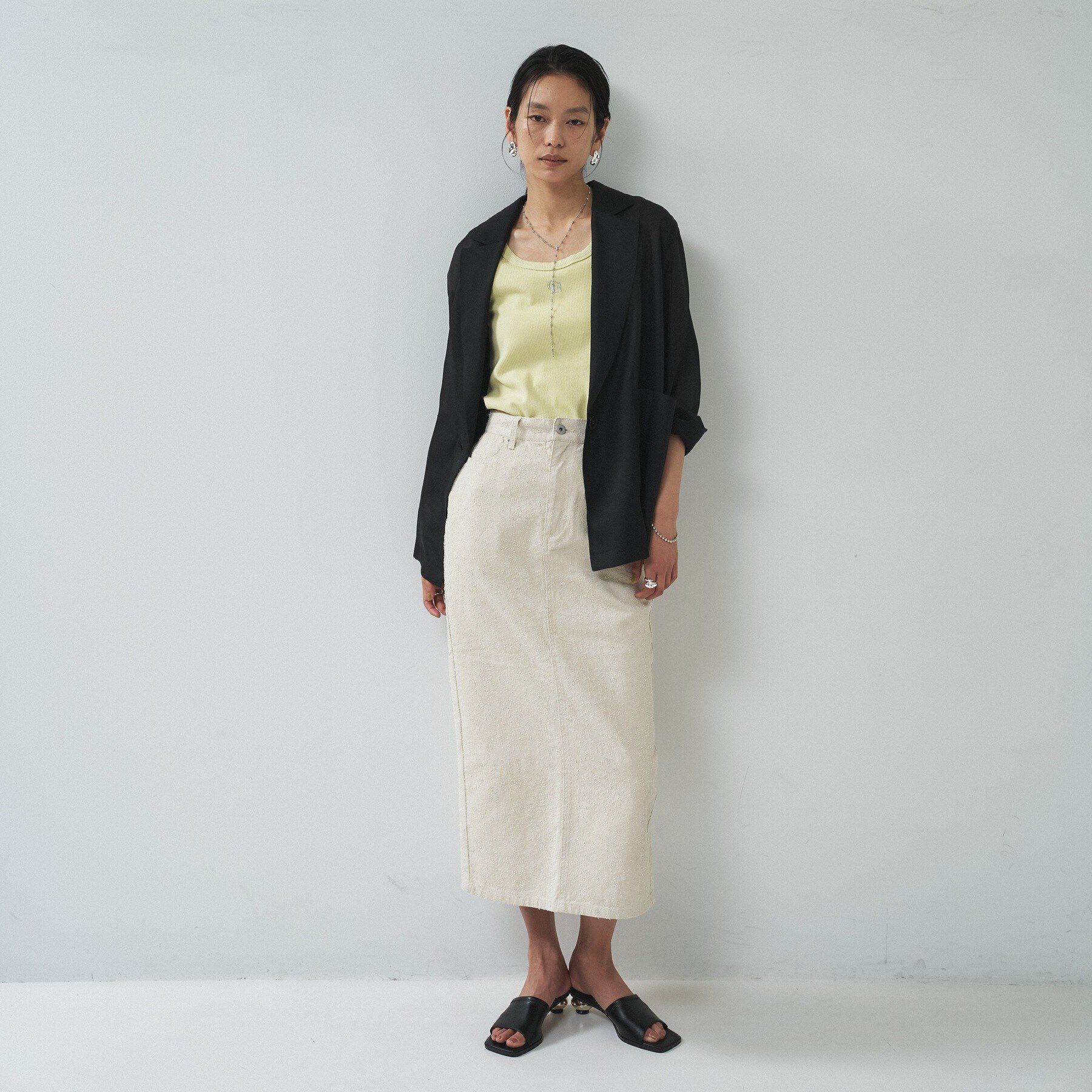 GALLEST「【接触冷感/通気性】シアーシャツジャケット」|テーラードジャケット|