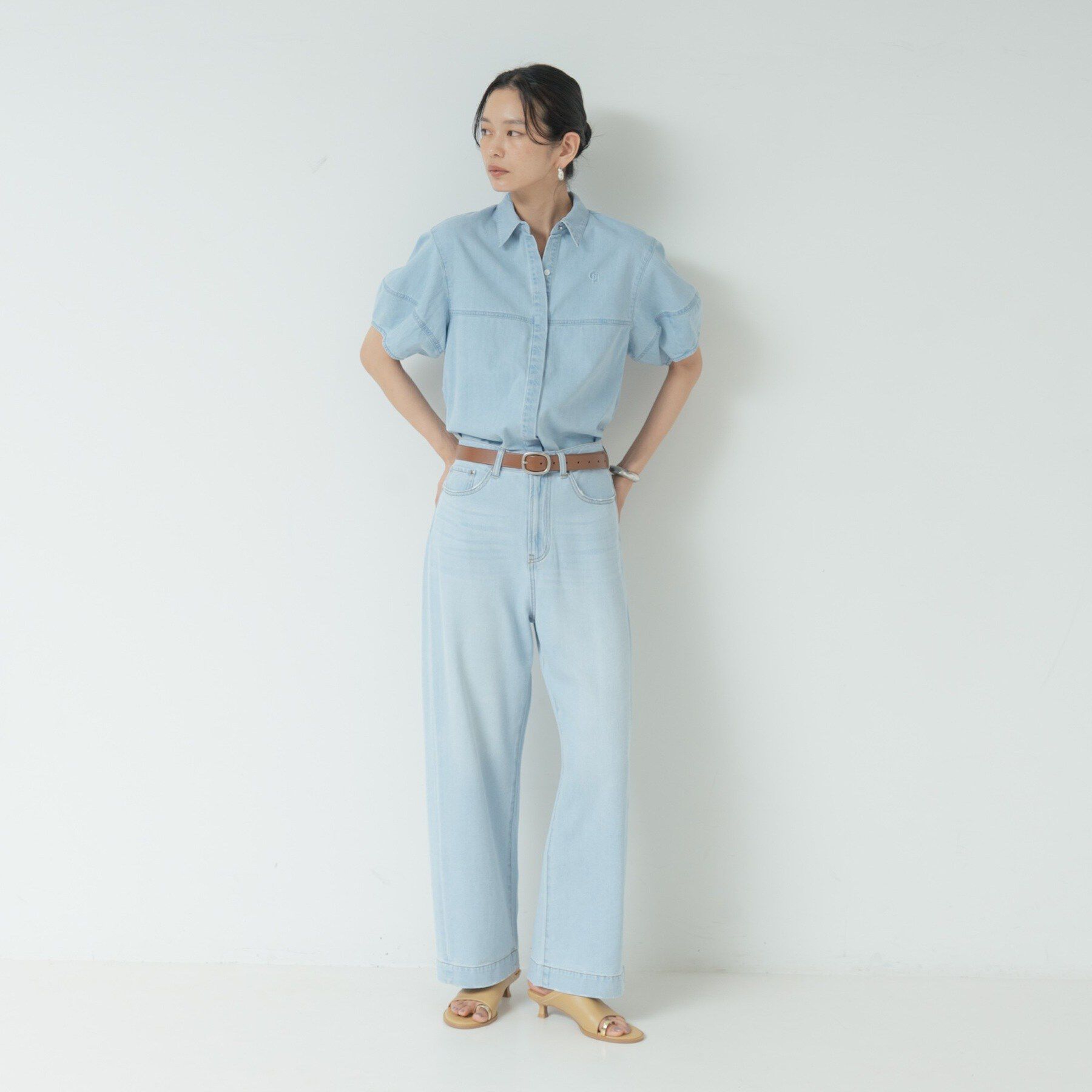 GALLEST「ハイライズワイドデニム【再入荷／マシンウォッシャブル】」|デニム|