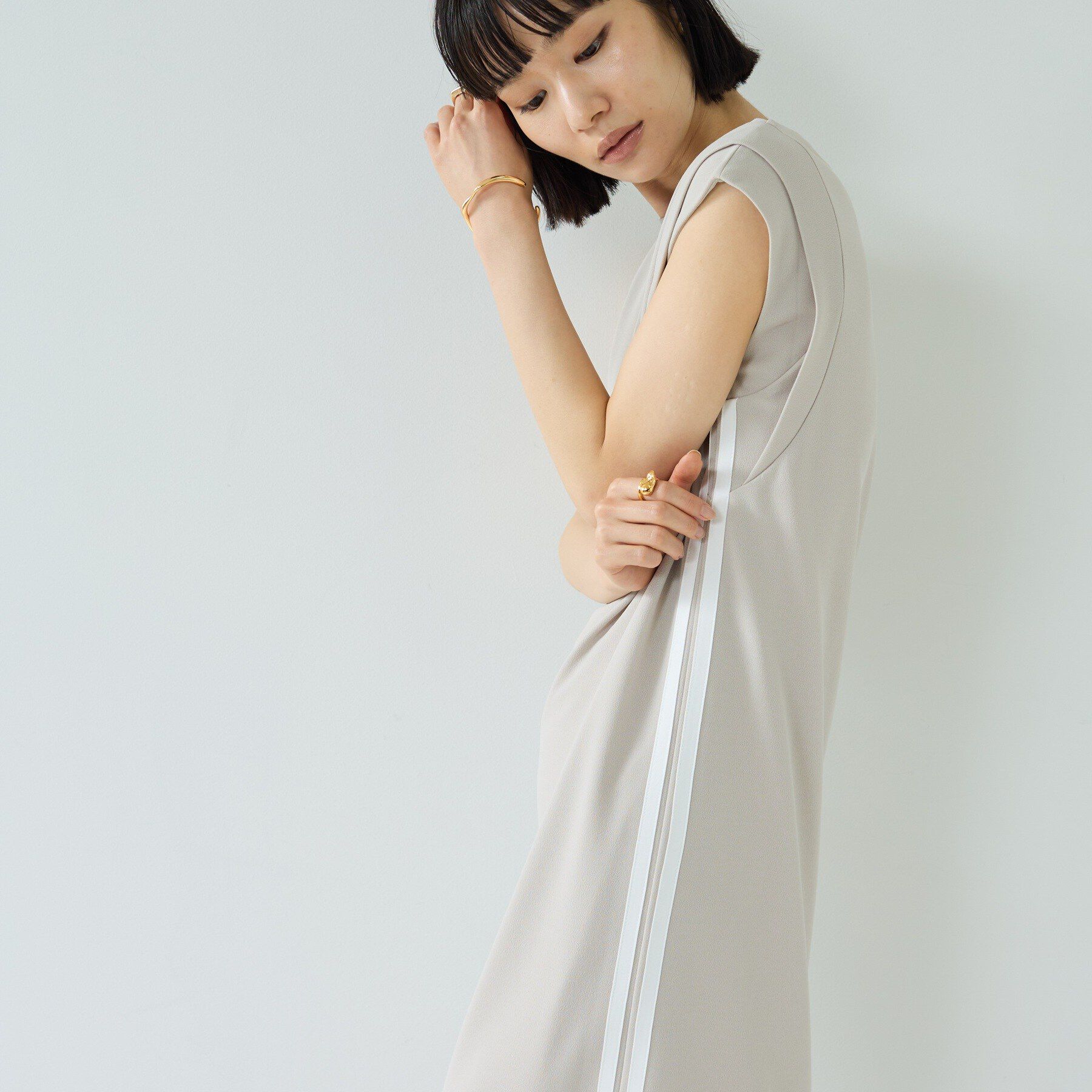 GALLEST「サイドラインジョーゼットワンピース」|ワンピース|