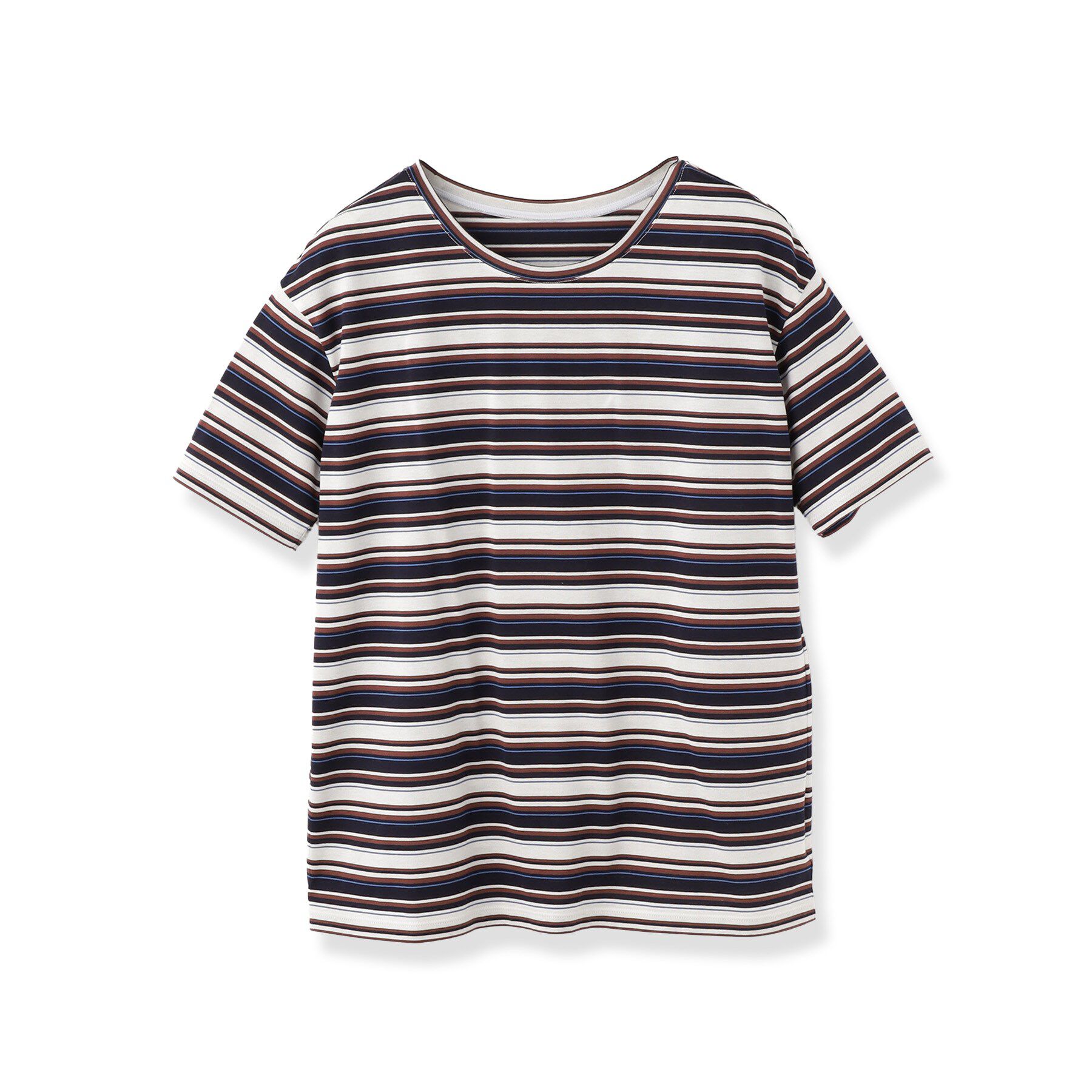INDIVI「【ゆったり／着映え】ボーダーリラクシーTシャツ」|Tシャツ・カットソー|