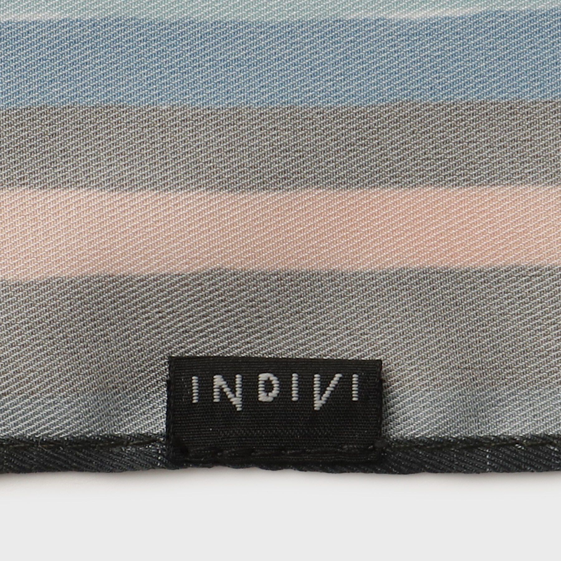 INDIVI「【70&times;70cm】ランダムストライプスカーフ」|ストール|