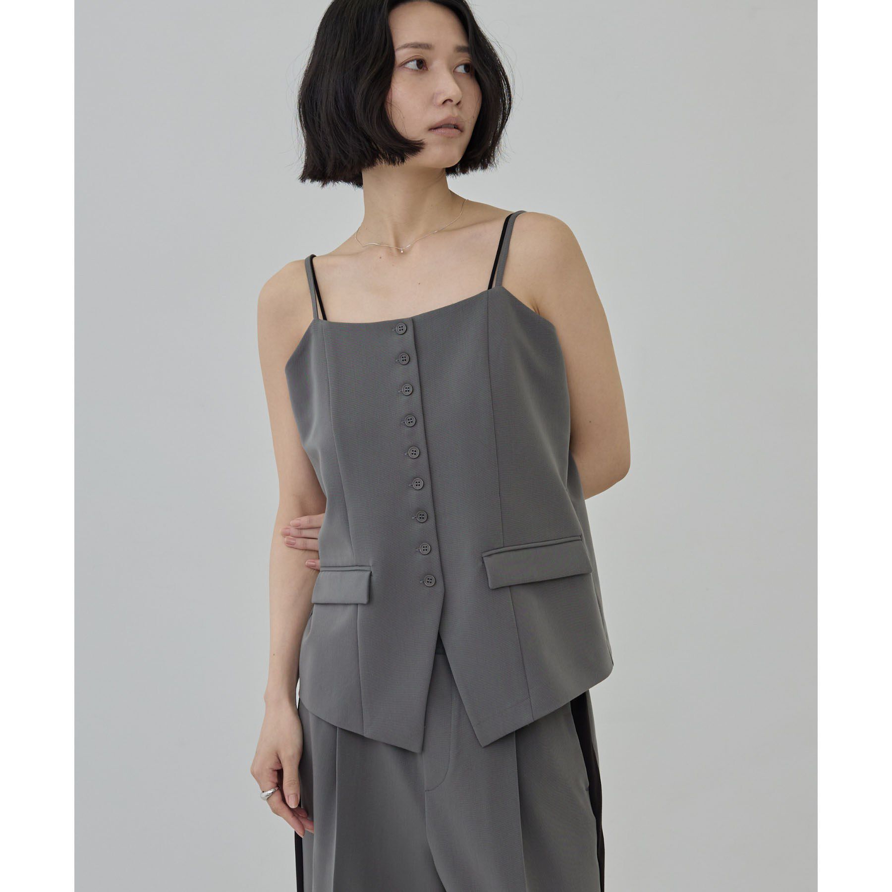 GALLEST「Comfy Set Up｜キャミジレ【セットアップ対応／通勤／カセット服】」|ベスト・ジレ|