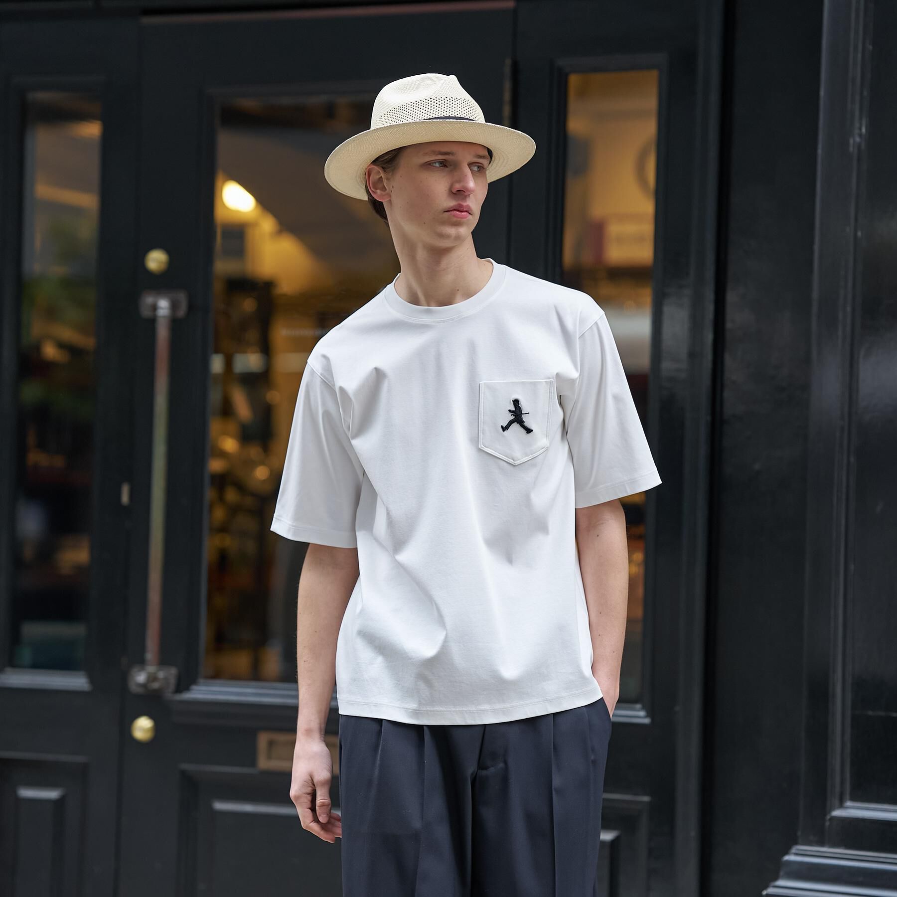 TAKEO KIKUCHI「【BOWLER HAT LABEL】アイスクリアコットンボーラーハットウォーカー 半袖ポケT」|Tシャツ・カットソー|