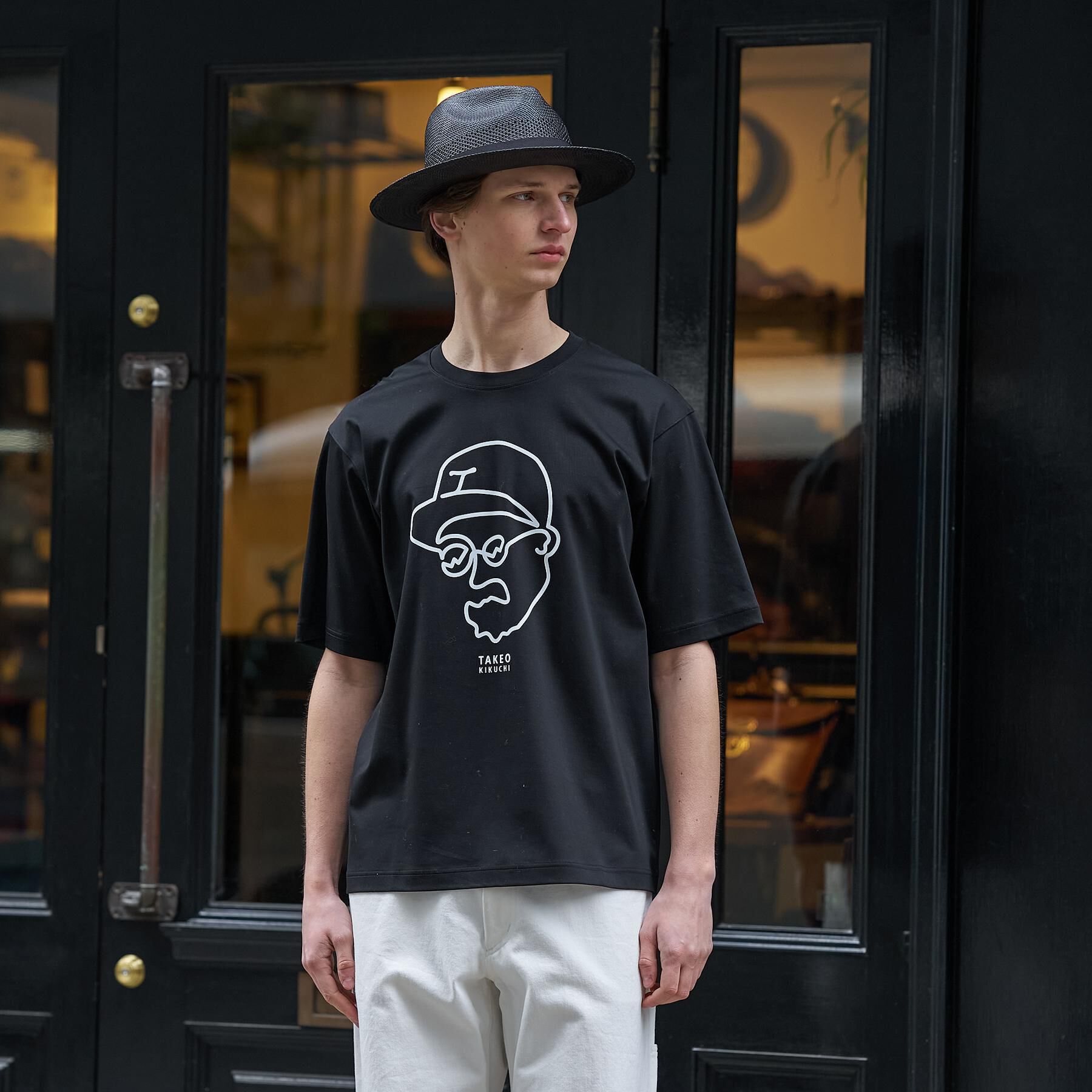 TAKEO KIKUCHI「【BOWLER HAT LABEL】アイスクリアコットン ワンストローク 半袖Tシャツ」|Tシャツ・カットソー|