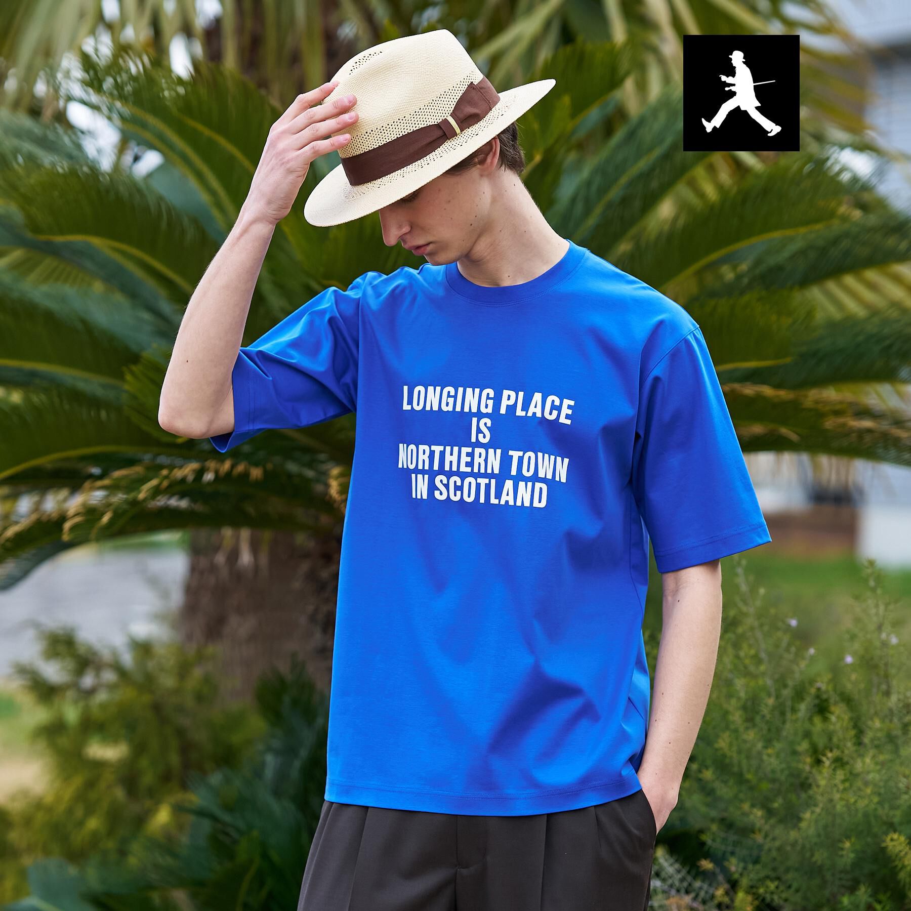 TAKEO KIKUCHI「【BOWLER HAT LABEL】アイスクリアコットン バッククロスピストル 半袖Tシャツ」|Tシャツ・カットソー|ブルー(093)