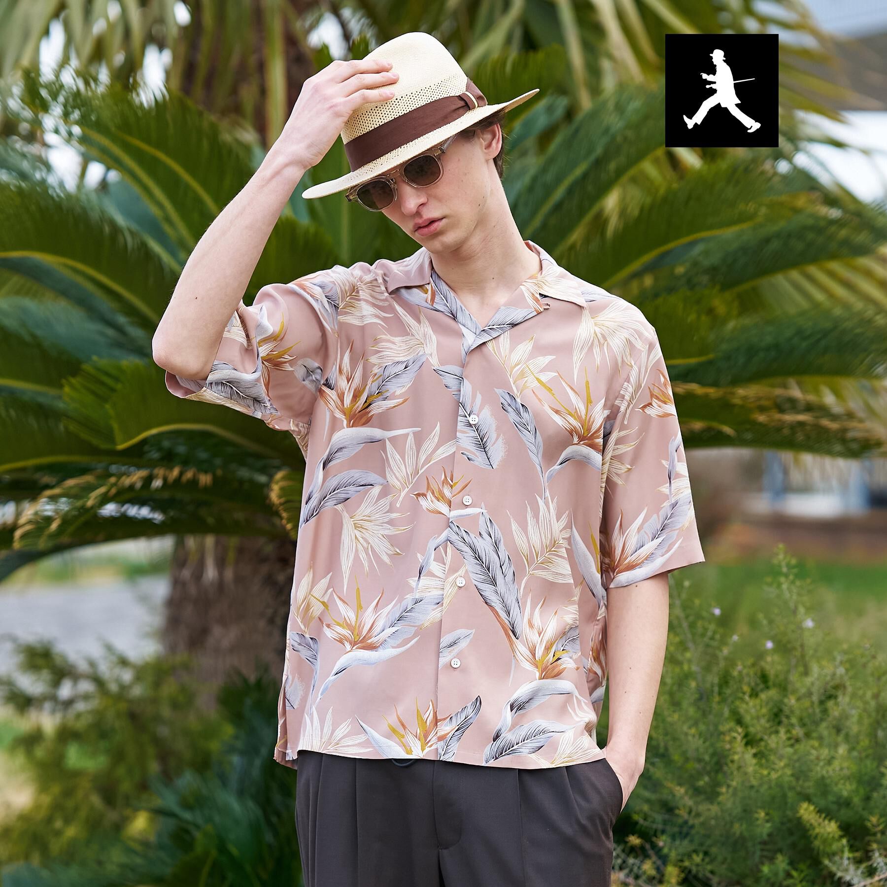 TAKEO KIKUCHI「【BOWLER HAT LABEL】トロピカルフローラル レーヨンシャツ」|シャツ・ブラウス|ベージュ(152)