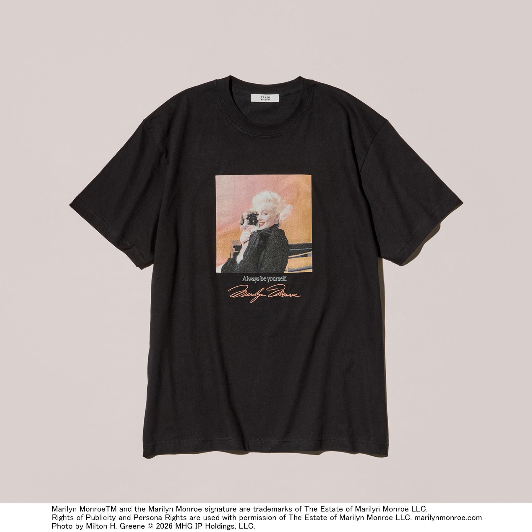 TAKEO KIKUCHI「【別注】マリリン・モンロー/フォトTシャツ」|Tシャツ・カットソー|ブラック(119)