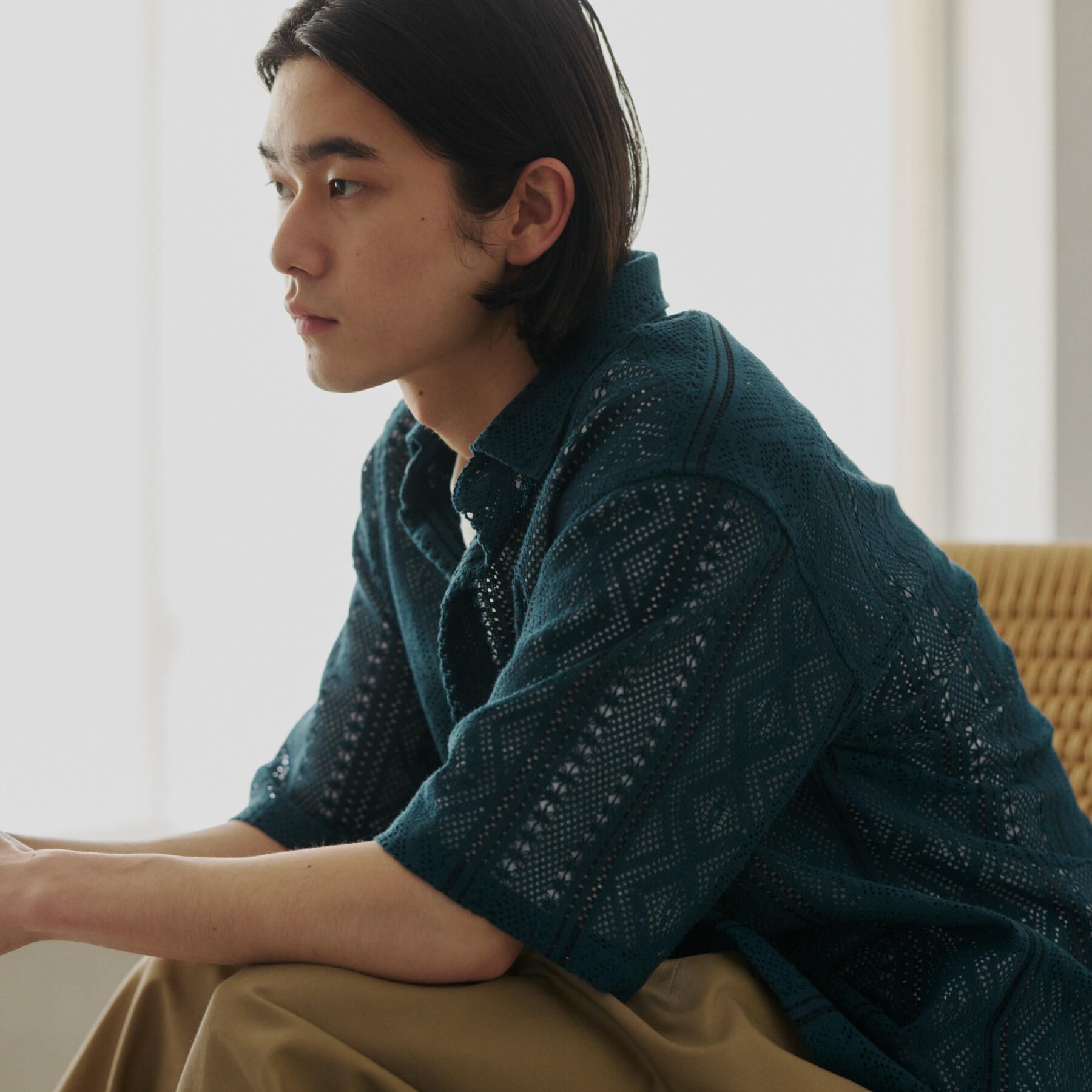 THE SHOP TK「【2点セット】クラフトレース 半袖シャツ＋半袖Tシャツ」|シャツ・ブラウス|