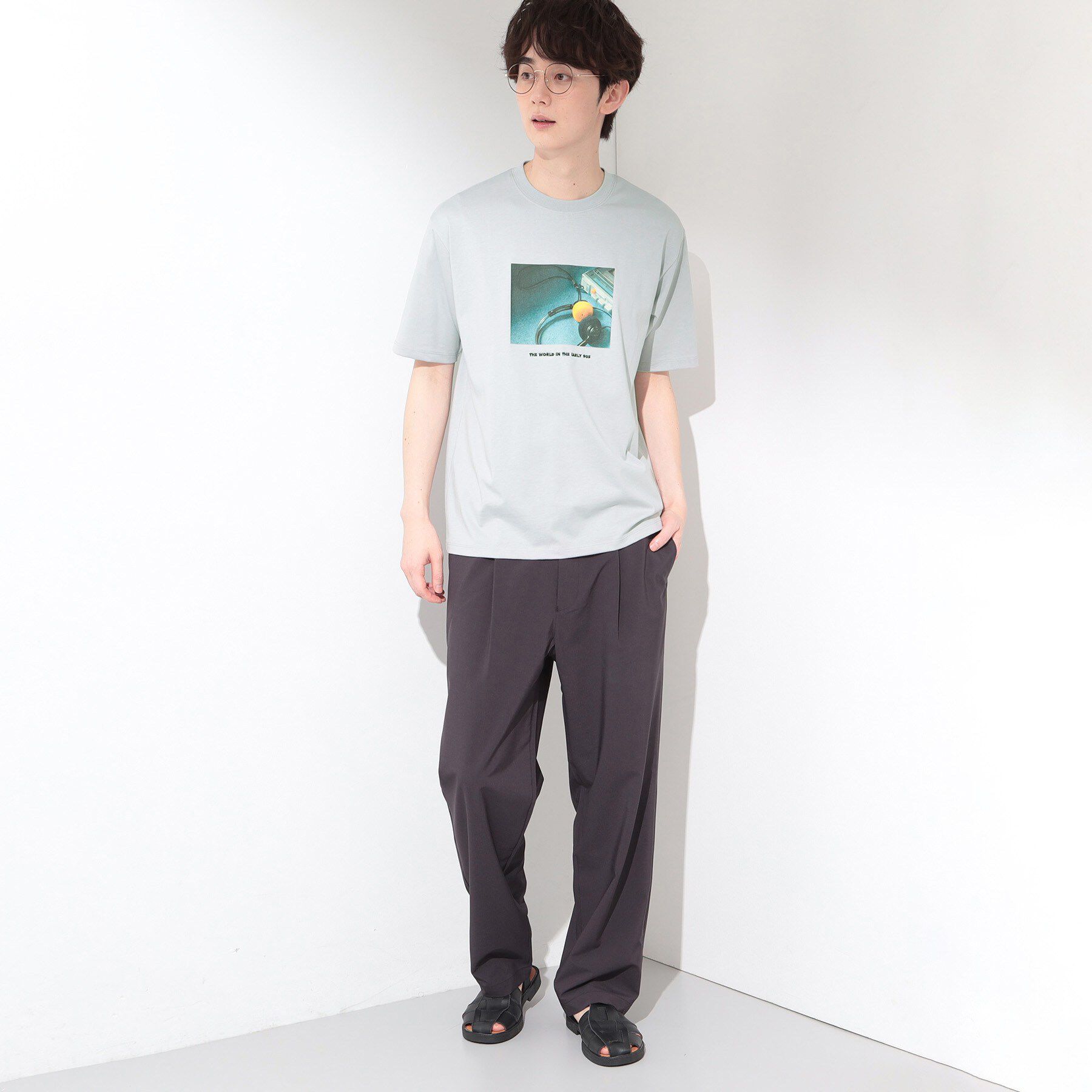 THE SHOP TK「COOLフォト半袖Tシャツ 接触冷感／洗濯機OK」|Tシャツ・カットソー|