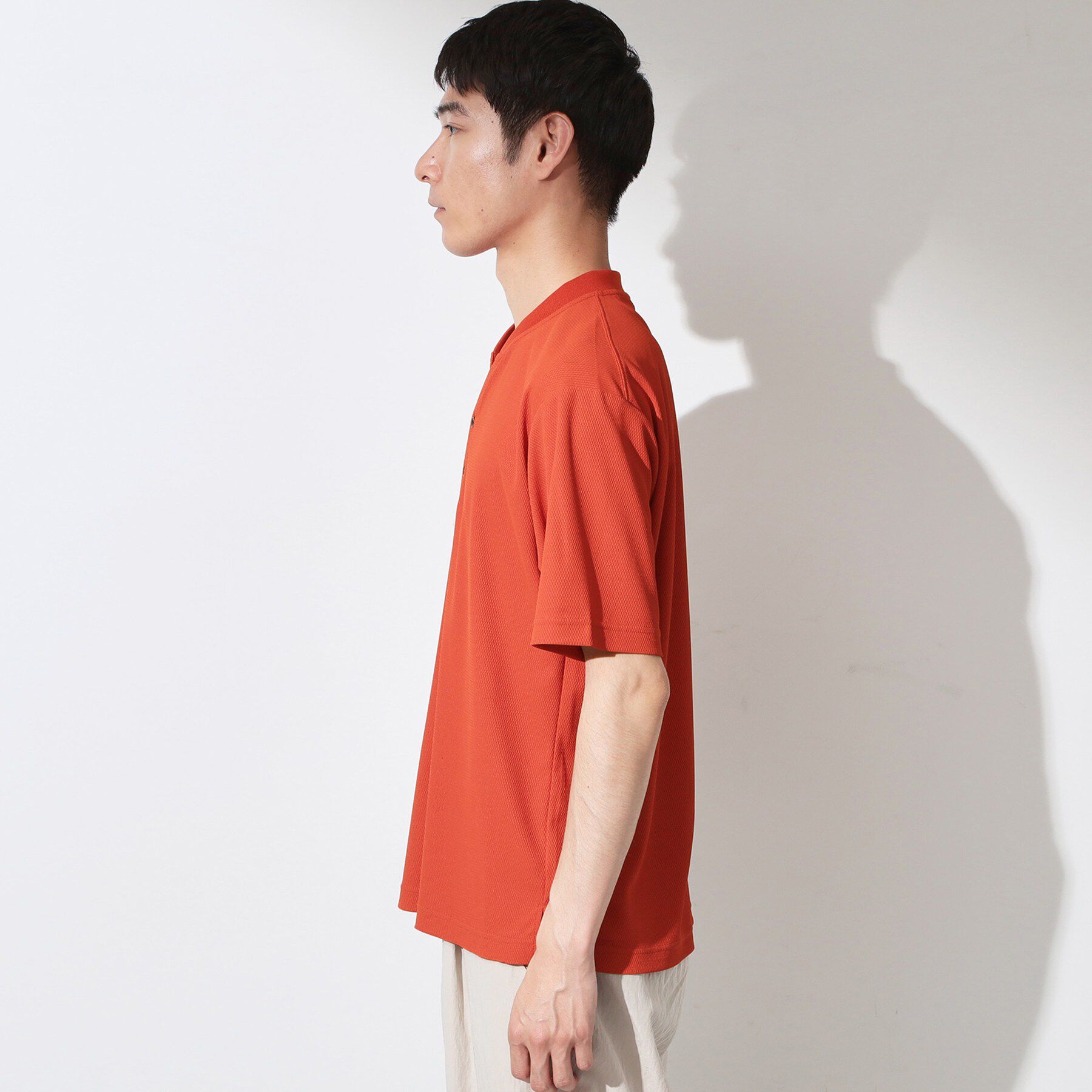 THE SHOP TK「【サラッと軽い着心地に。】BO-NO HENLEY TEE/ボーノヘンリーネック Tシャツ　吸水速乾」|Tシャツ・カットソー|