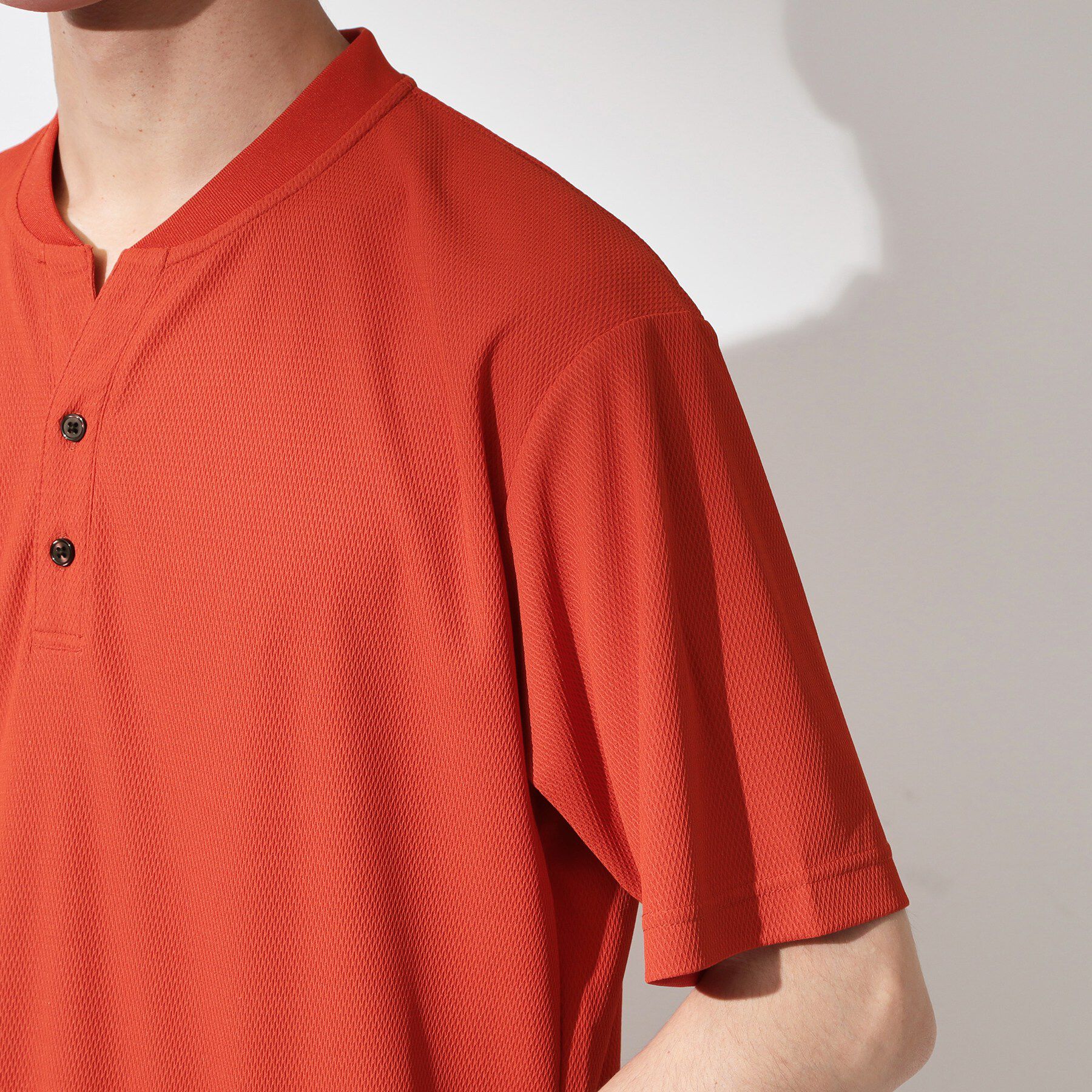 THE SHOP TK「【サラッと軽い着心地に。】BO-NO HENLEY TEE/ボーノヘンリーネック Tシャツ　吸水速乾」|Tシャツ・カットソー|