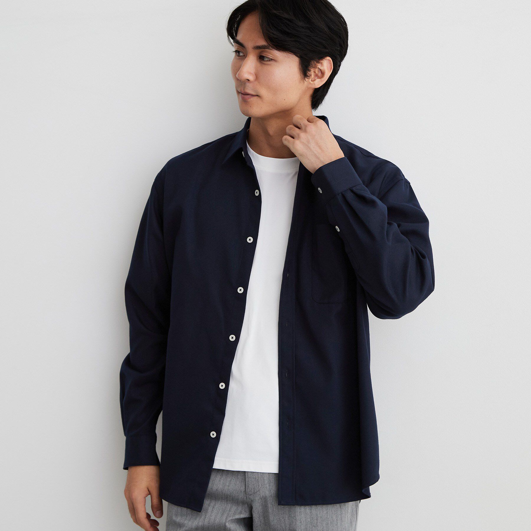 THE SHOP TK「【防シワ／洗濯機OK】アソート 長袖ネルシャツ」|シャツ・ブラウス|