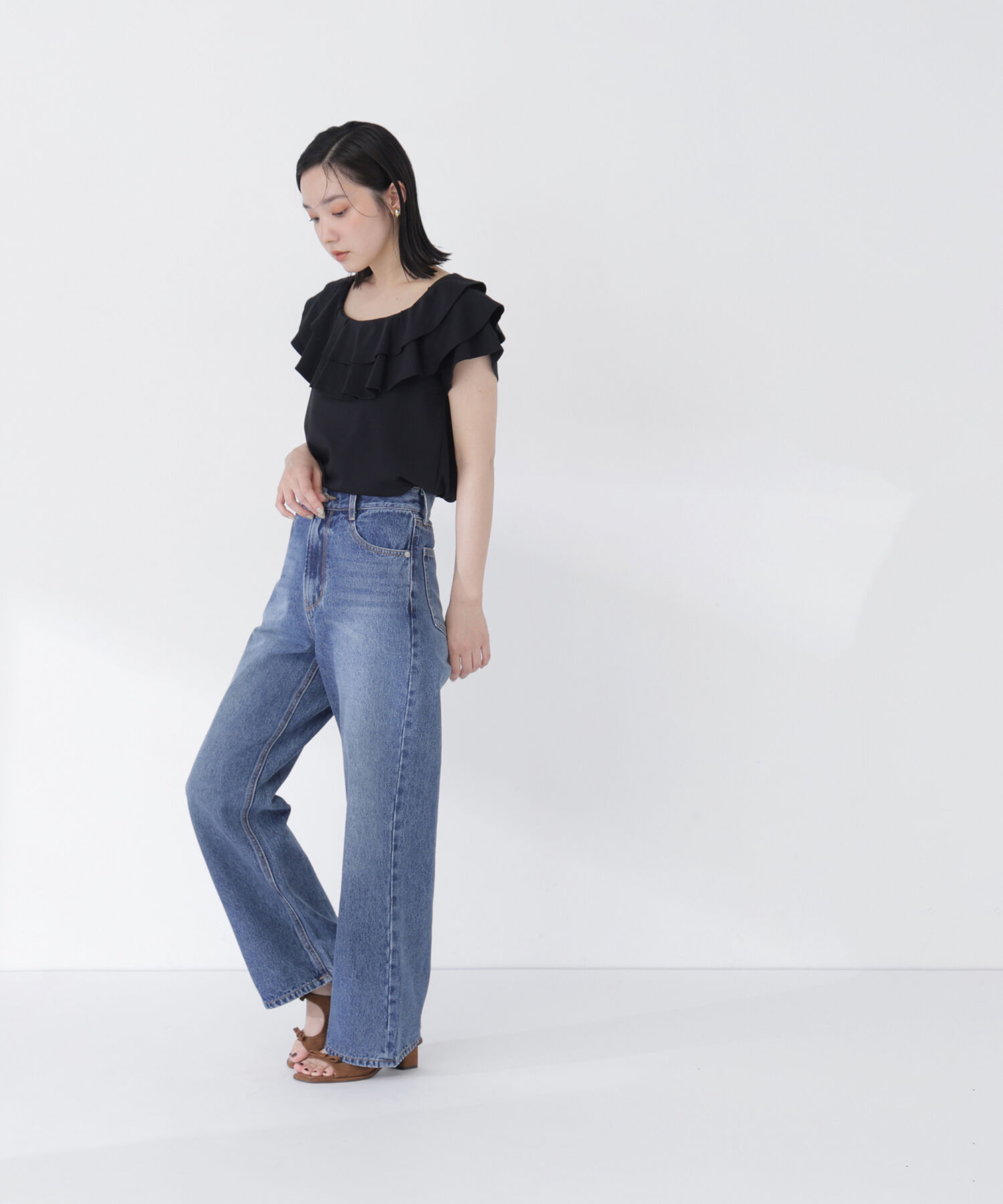  「ラッフルカットソー」|Tシャツ・カットソー|