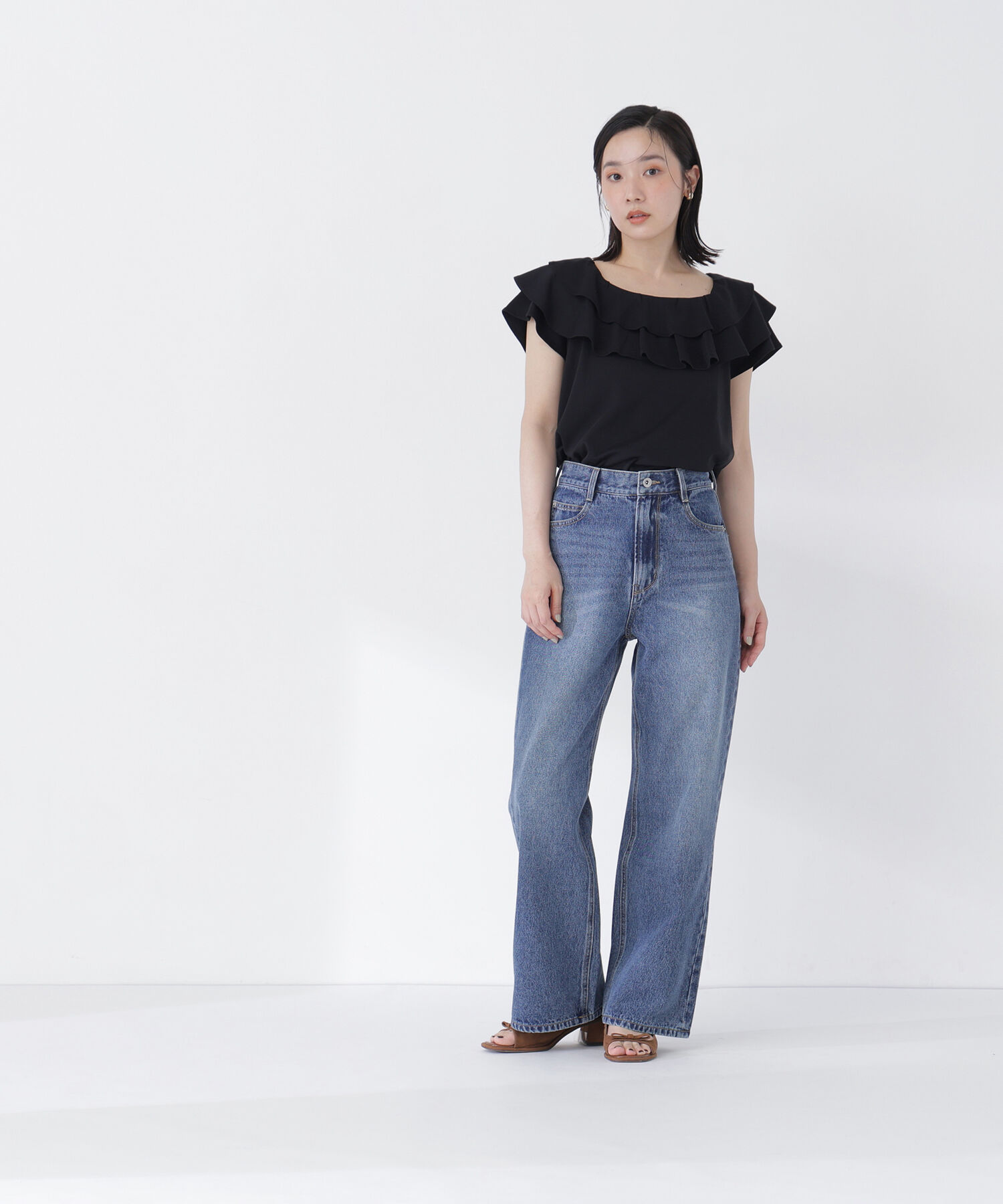  「ラッフルカットソー」|Tシャツ・カットソー|