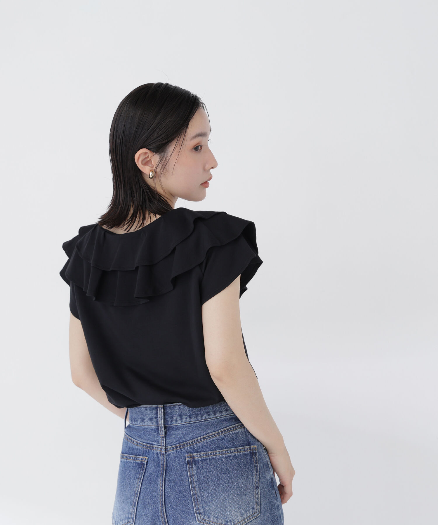  「ラッフルカットソー」|Tシャツ・カットソー|