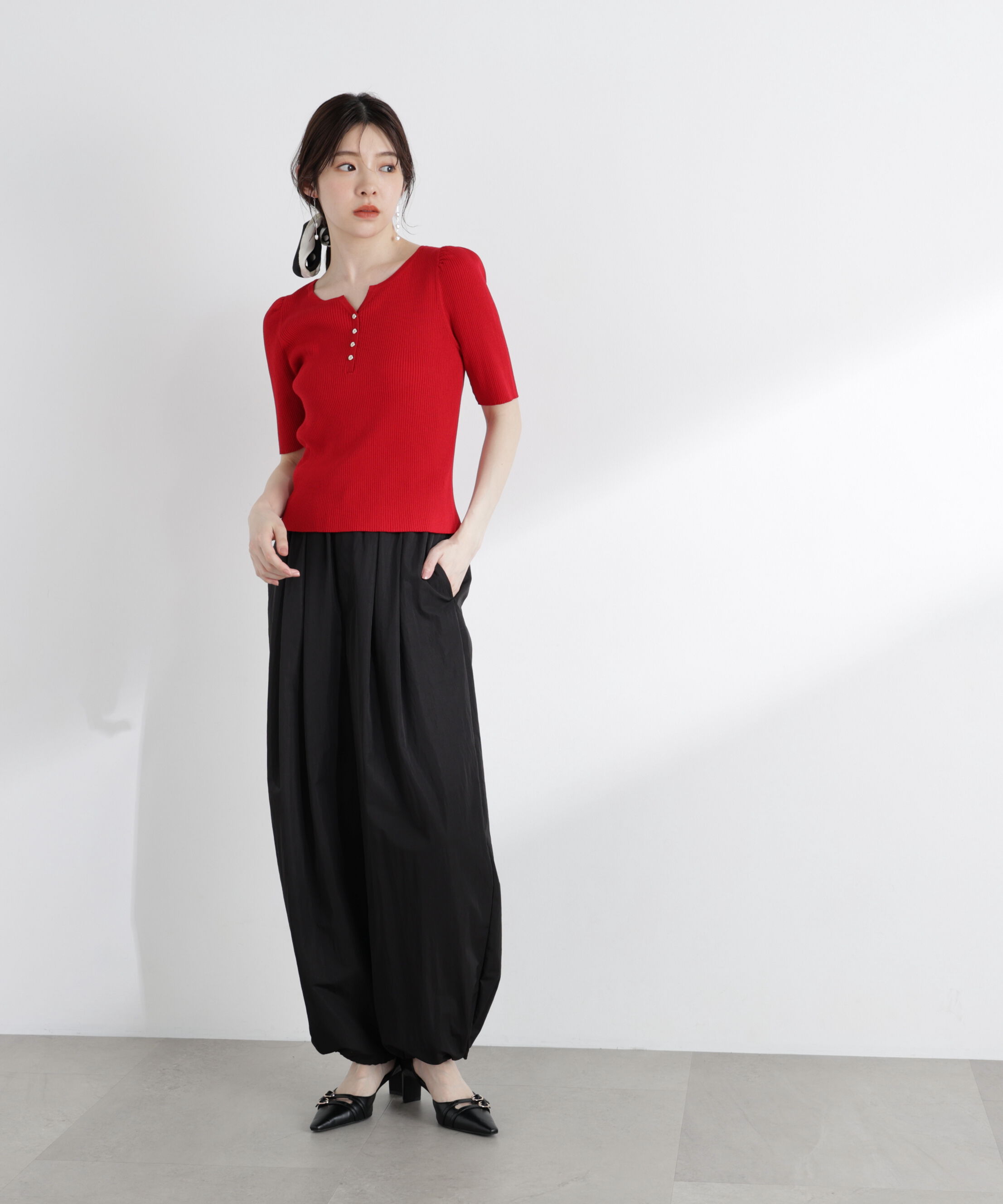 PROPORTION BODY DRESSING「〈a/mie〉ナイロンタックパンツ 26SS」|その他|