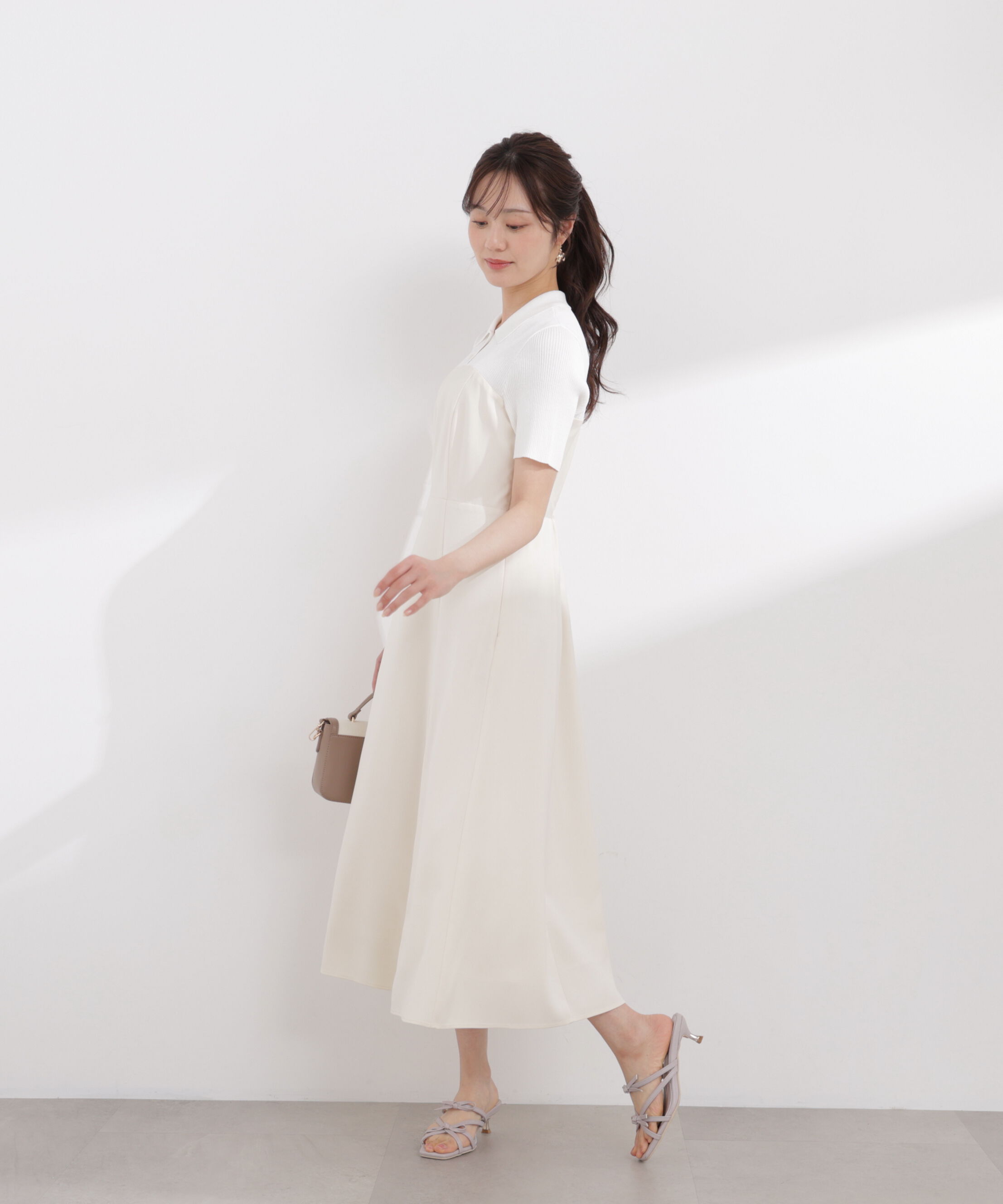 PROPORTION BODY DRESSING「ポロカラードッキングワンピース 26SS」|ワンピース|