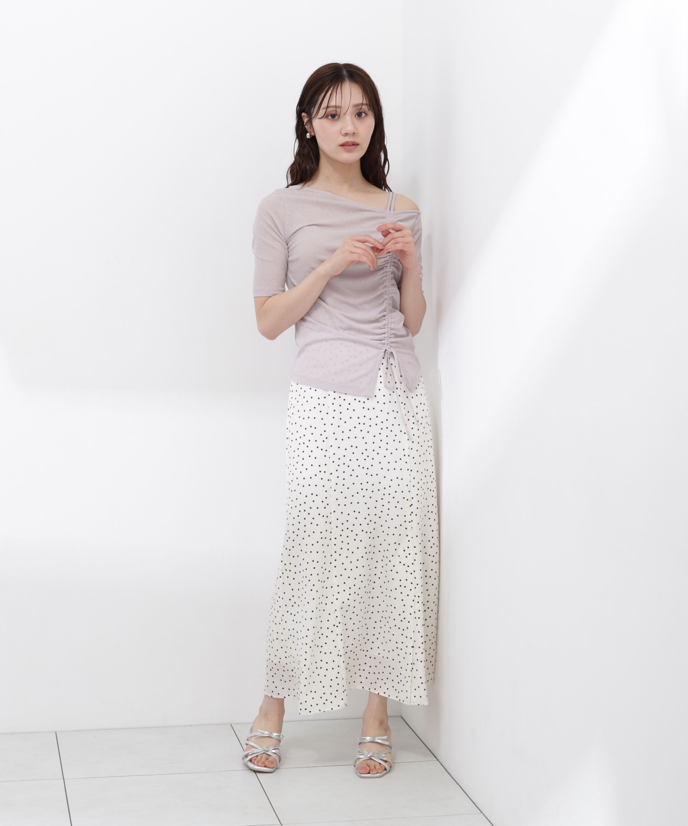 PROPORTION BODY DRESSING「＜青島心さん着用＞ドット柄マーメイドスカート」|スカート|