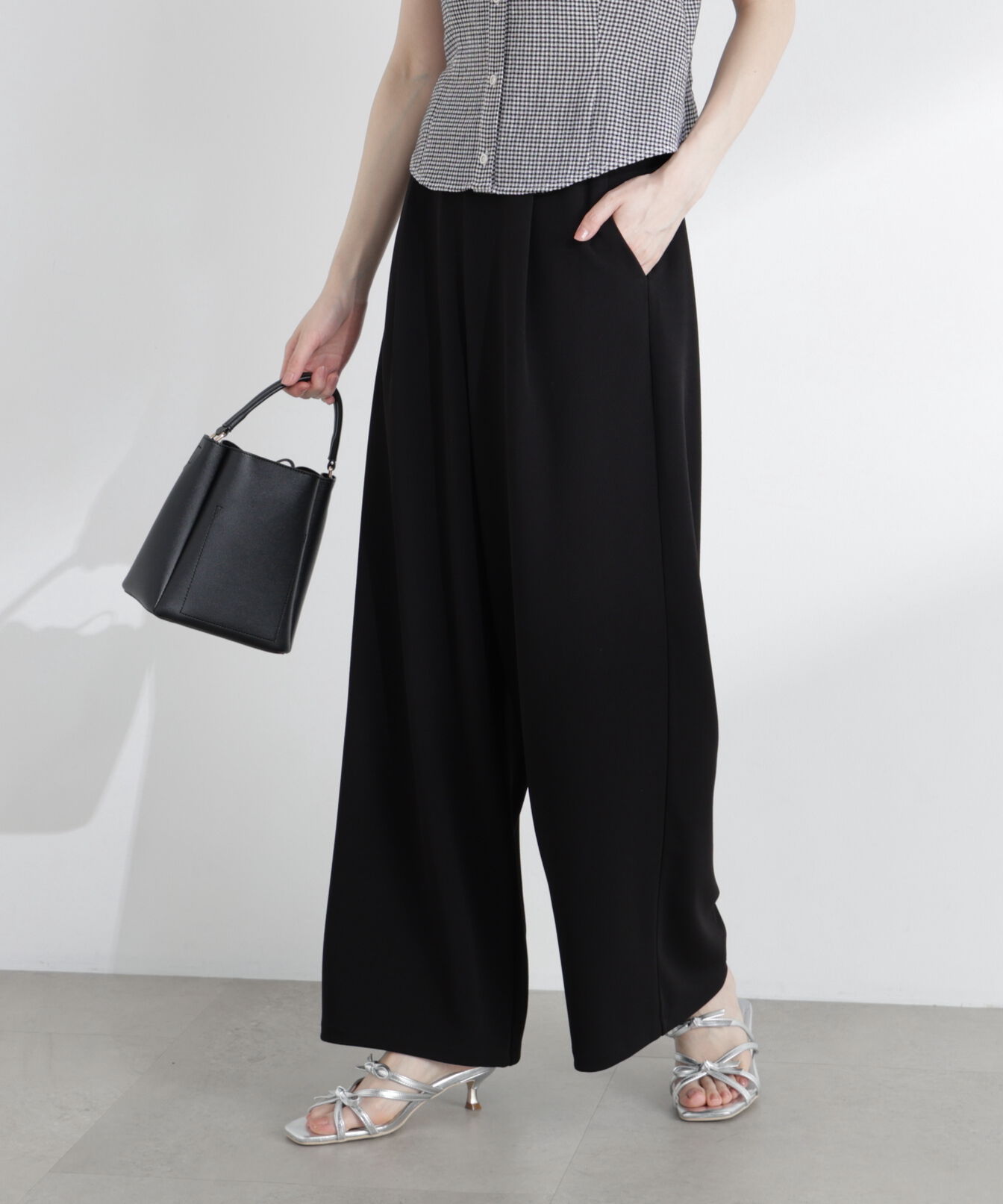 PROPORTION BODY DRESSING「〈a/mie〉カットジョーゼットイージーパンツ」|その他|