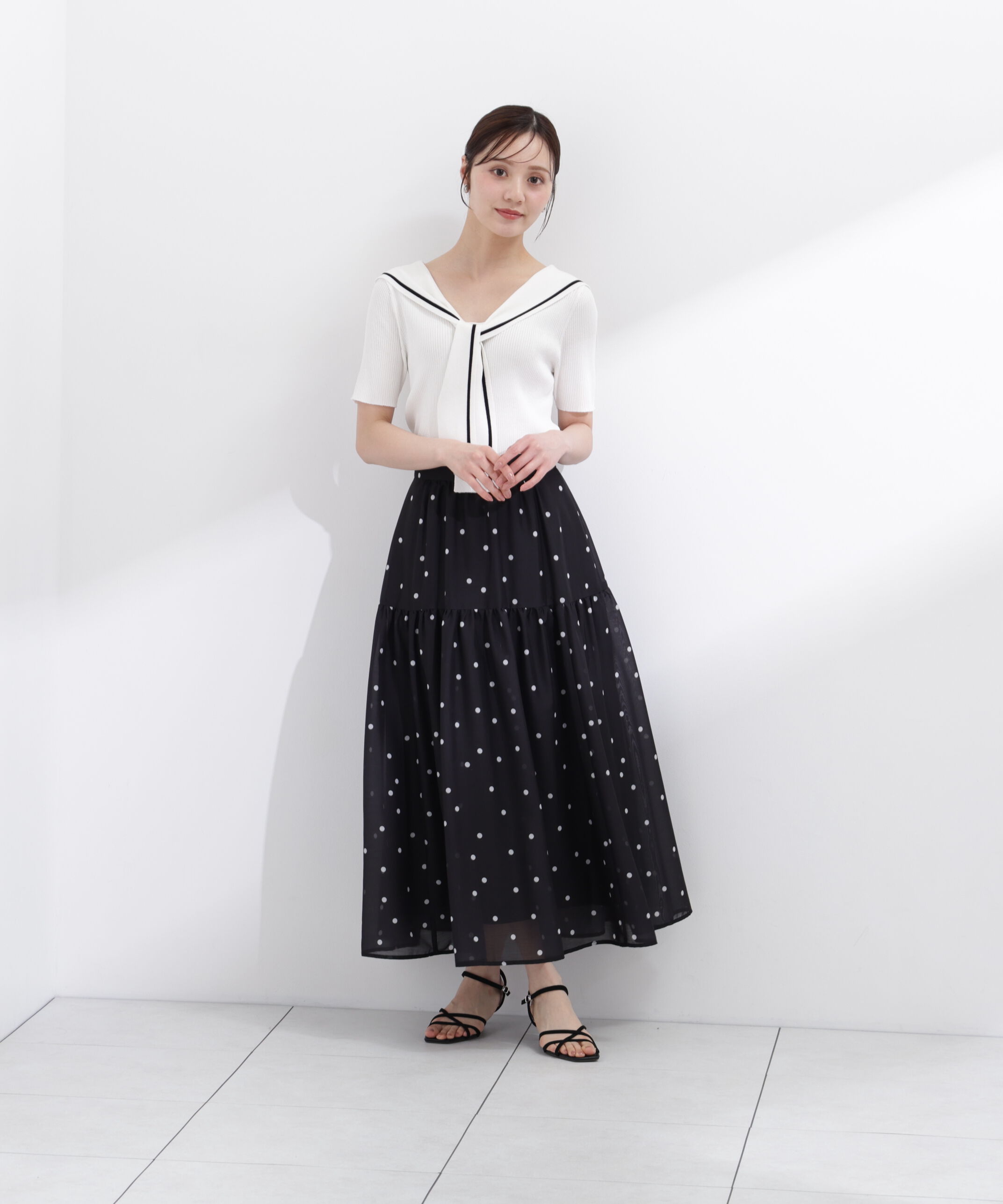PROPORTION BODY DRESSING「セーラーカラーニットトップス」|ニット・セーター|