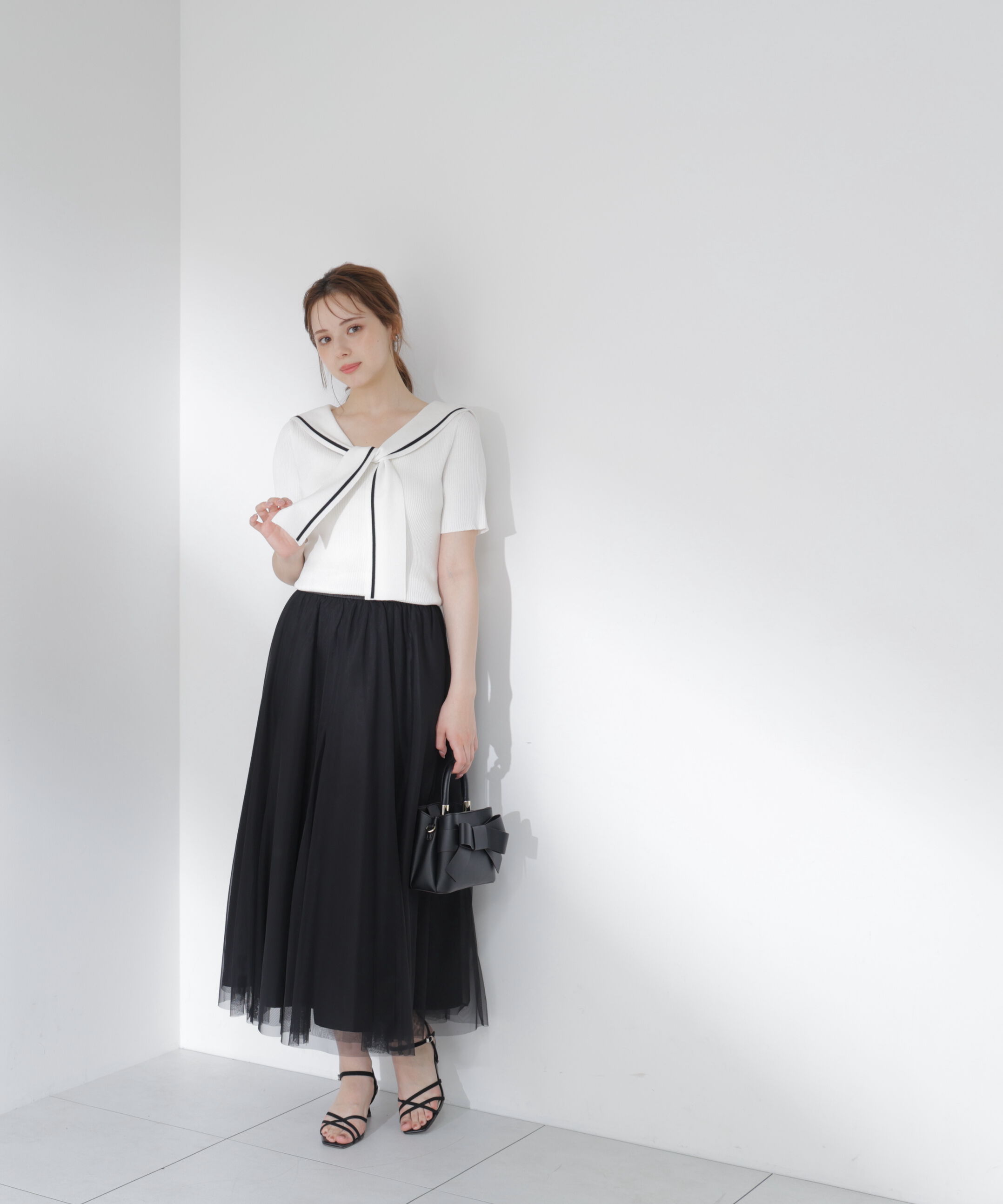 PROPORTION BODY DRESSING「セーラーカラーニットトップス」|ニット・セーター|
