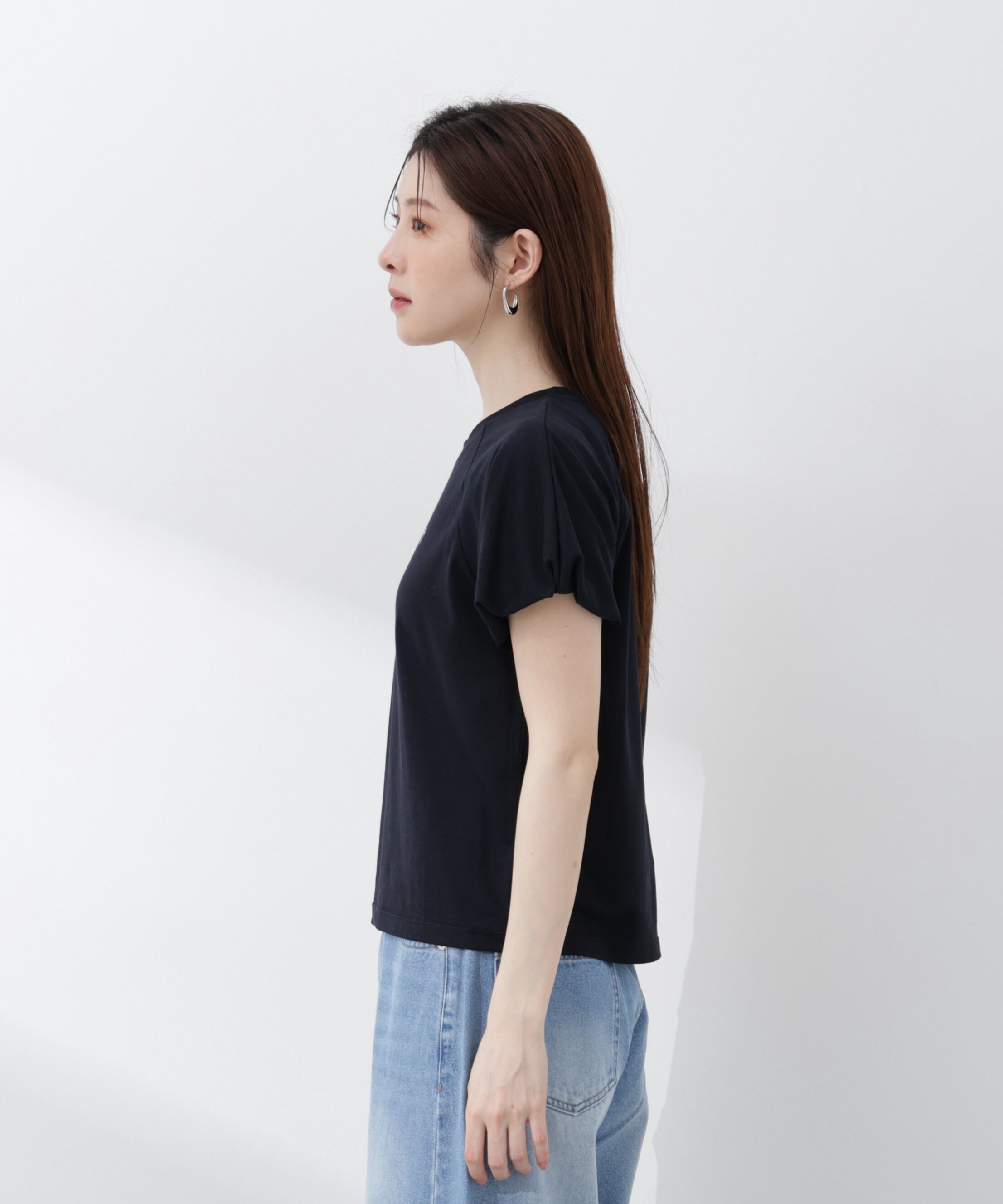 PROPORTION BODY DRESSING「パフスリーブロゴTシャツ 26SS」|Tシャツ・カットソー|