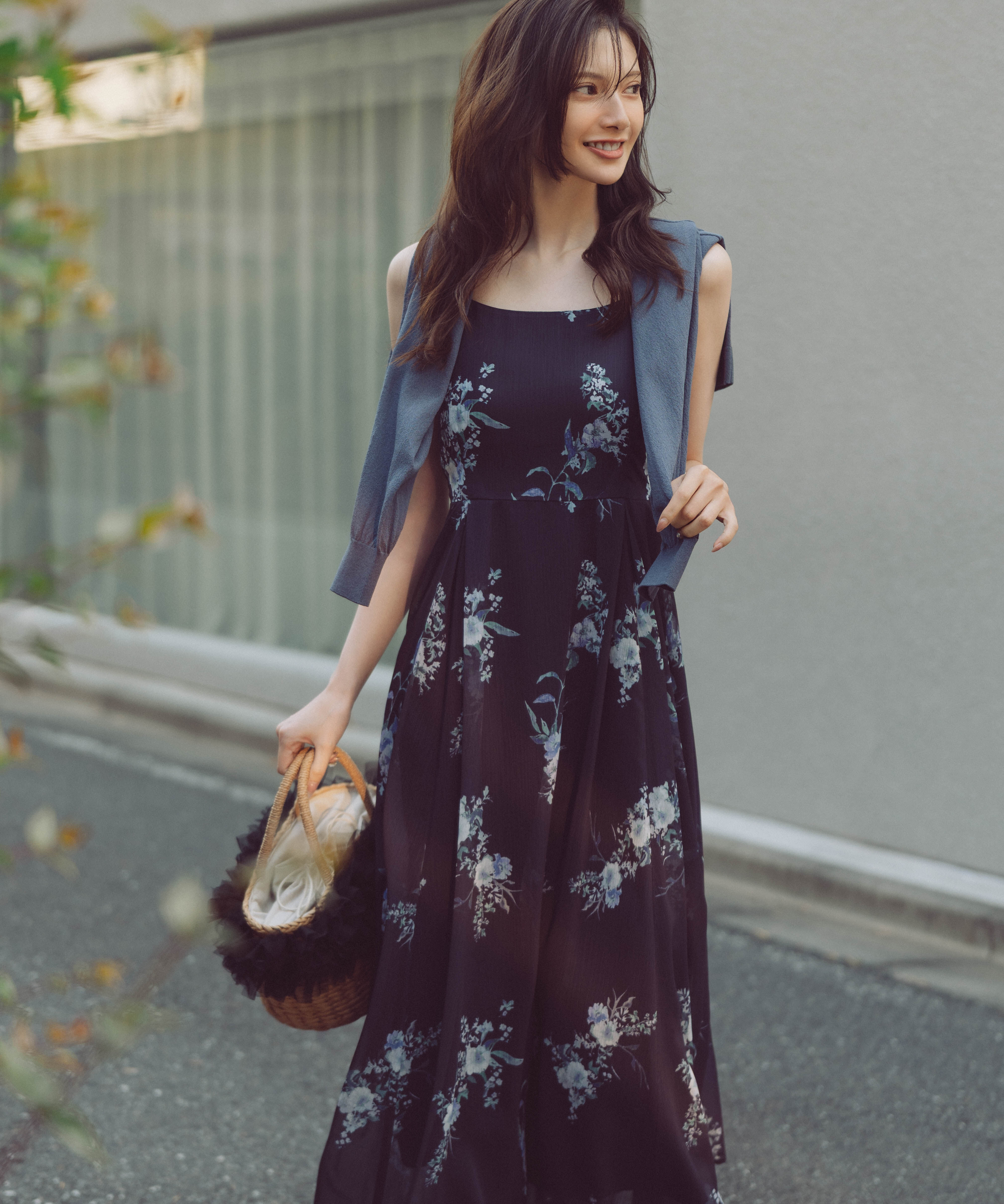 PROPORTION BODY DRESSING「＜青島心さん着用＞ボタニカル花柄キャミワンピース」|ワンピース|