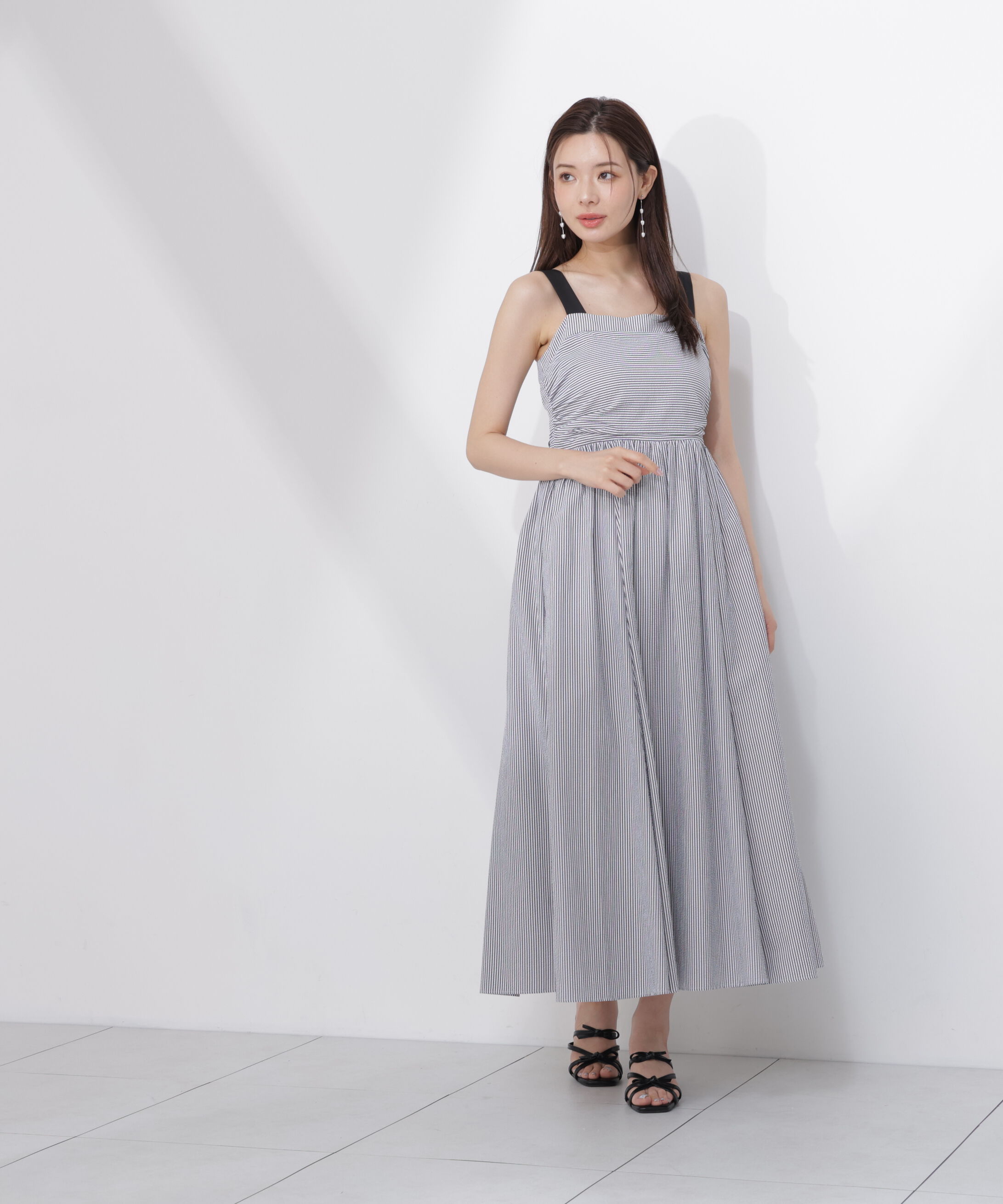 PROPORTION BODY DRESSING「＜中川紅葉さん着用＞ストライプキャミワンピース」|ワンピース|