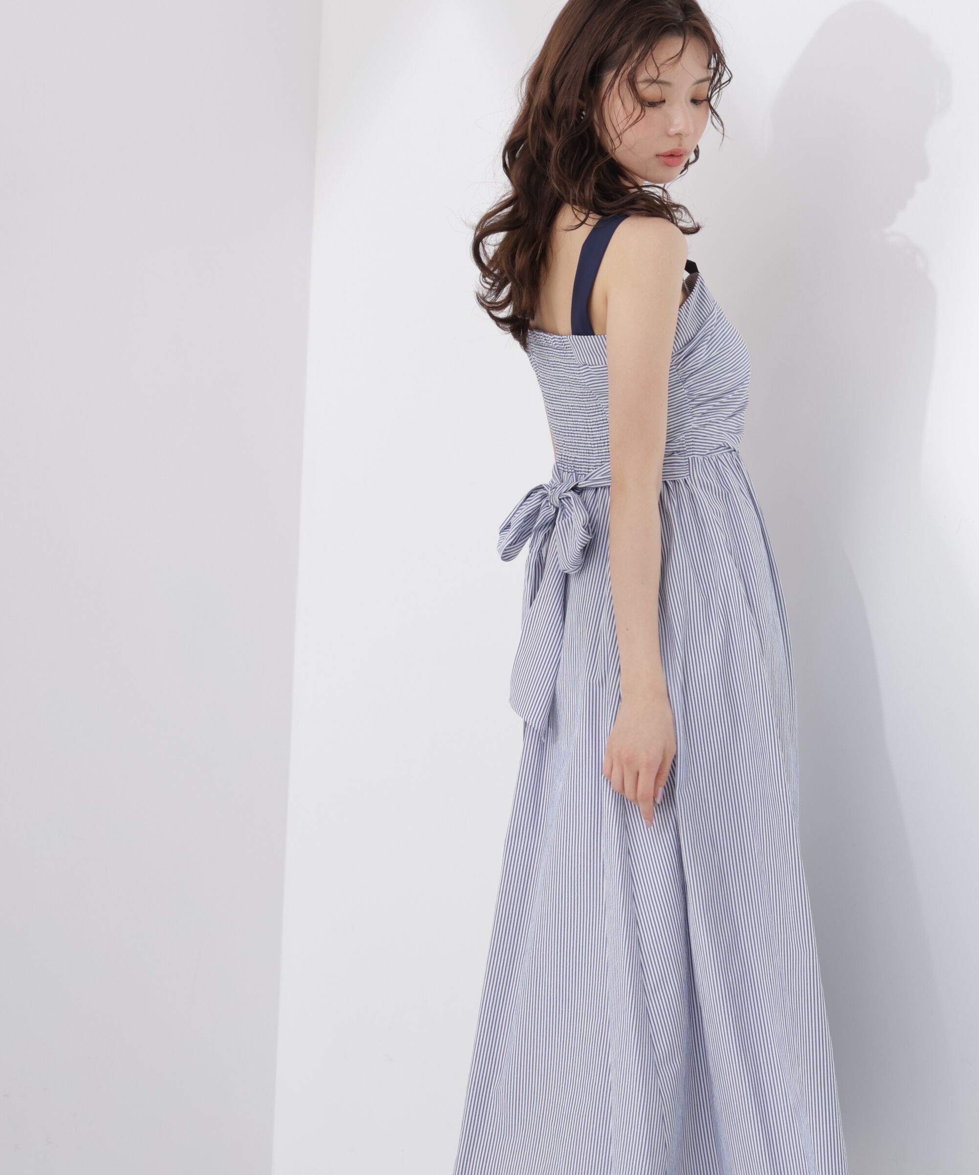 PROPORTION BODY DRESSING「＜中川紅葉さん着用＞ストライプキャミワンピース」|ワンピース|