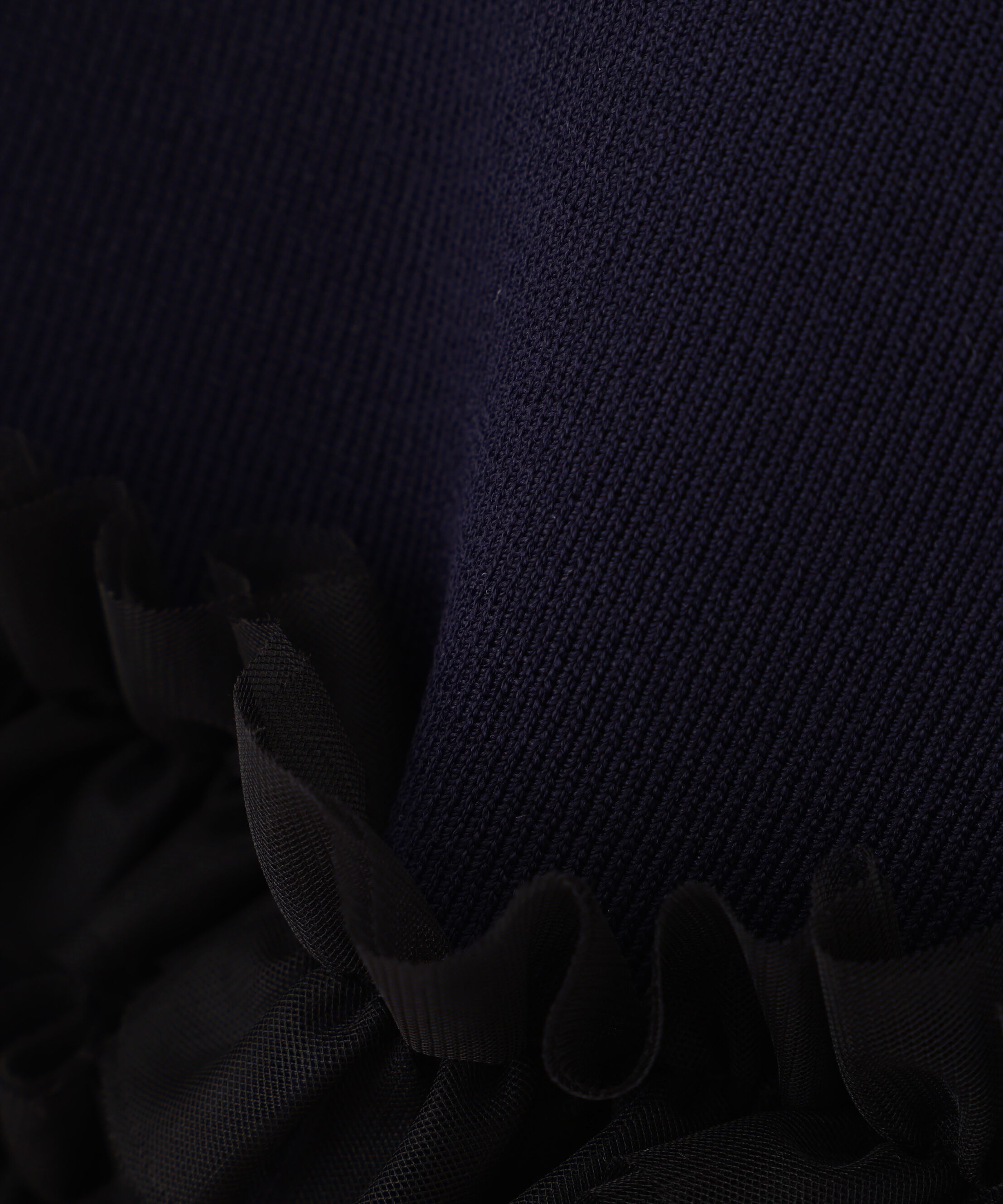 PROPORTION BODY DRESSING「＜a/mie＞ノースリーブフリルヘムニット」|カーディガン|