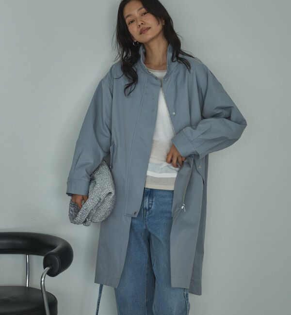 Doux archives「スタンドカラーコート」|その他|BLUE GRAY
