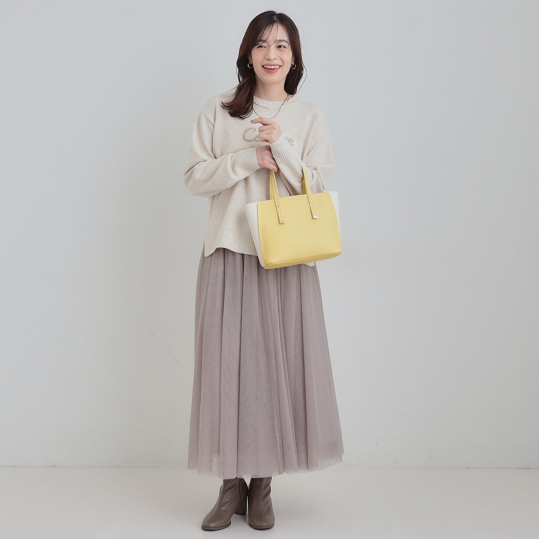 SHOO･LA･RUE「【軽量/2WAY】コーデのアクセントになる　配色トートバッグ」|トートバッグ|
