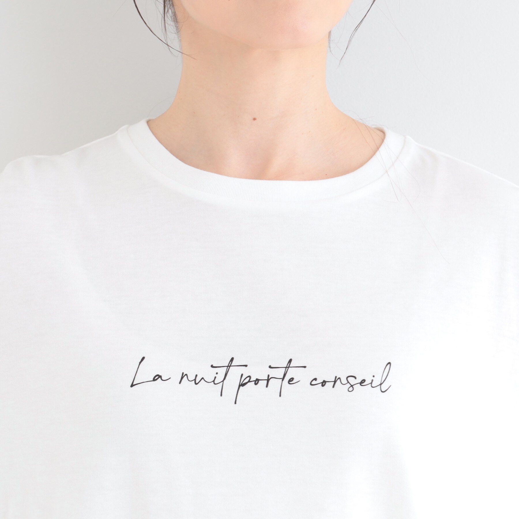 SHOO･LA･RUE「【2点セット/S-LL】ニットベスト＆ロゴTシャツSET」|その他|