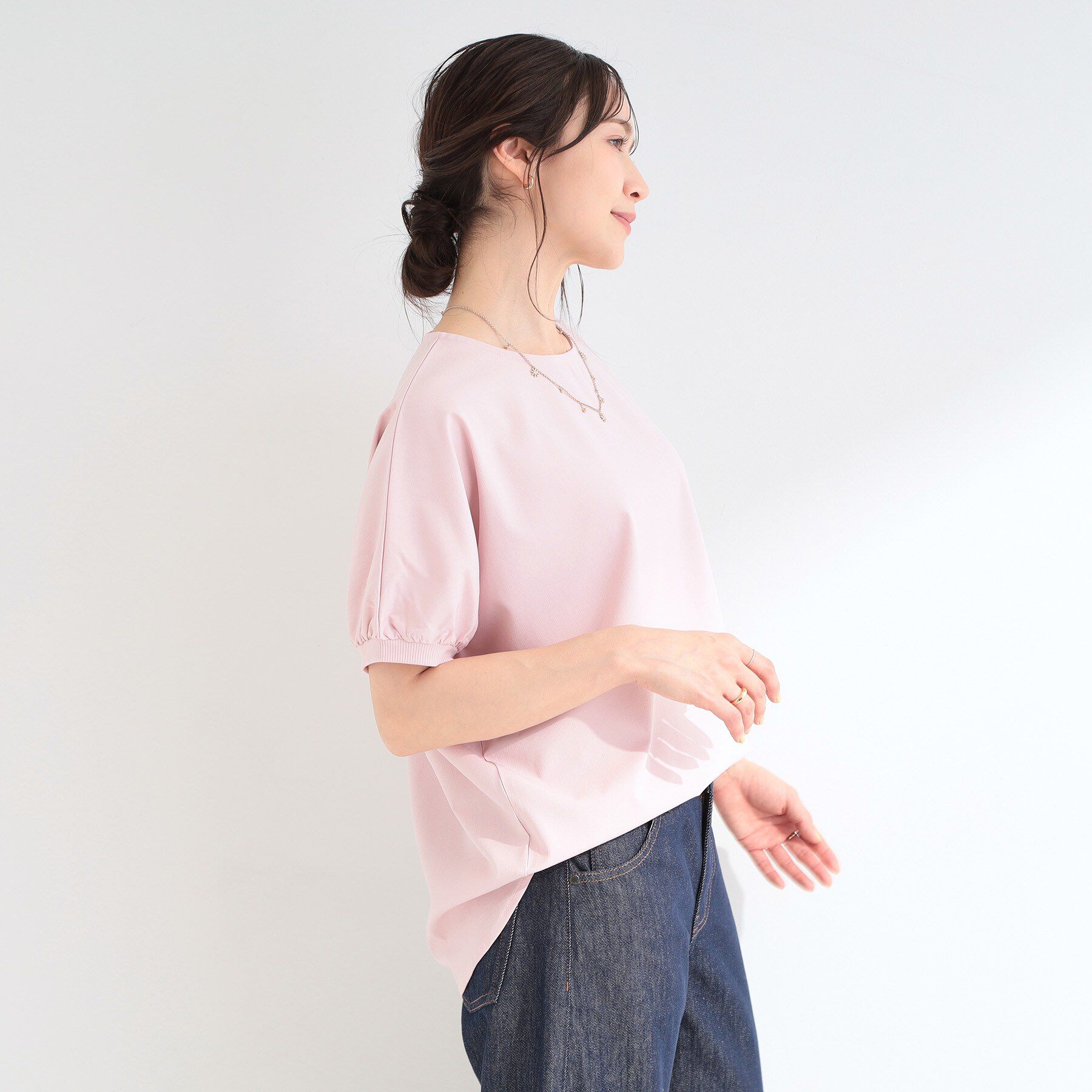 SHOO･LA･RUE「【ひんやり/洗濯後しわになりにくい】インせず着られる さらっとタッチのドルマンブラウス」|シャツ・ブラウス|