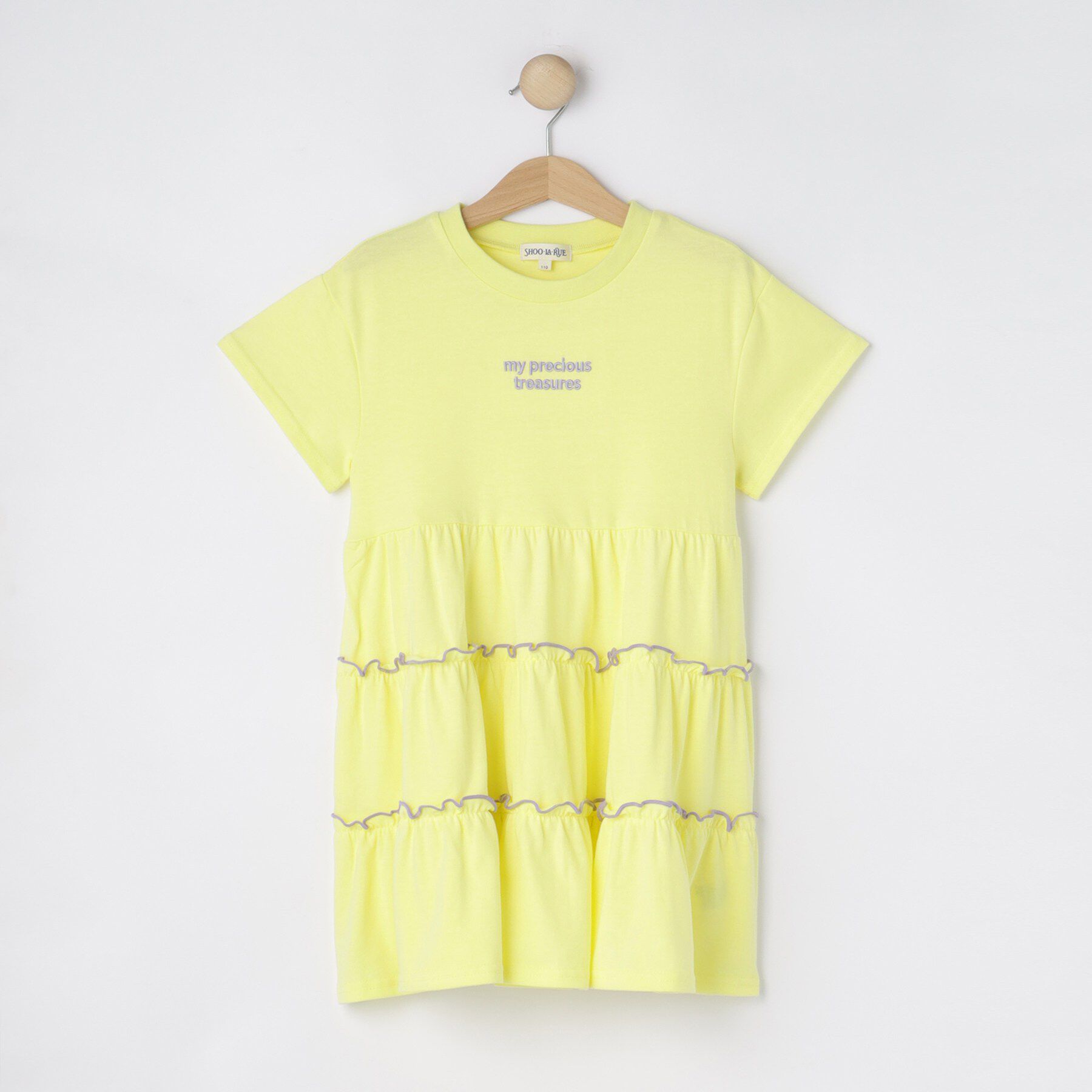 SHOO･LA･RUE「【100-150cm】配色メローティアードワンピース」|ワンピース|