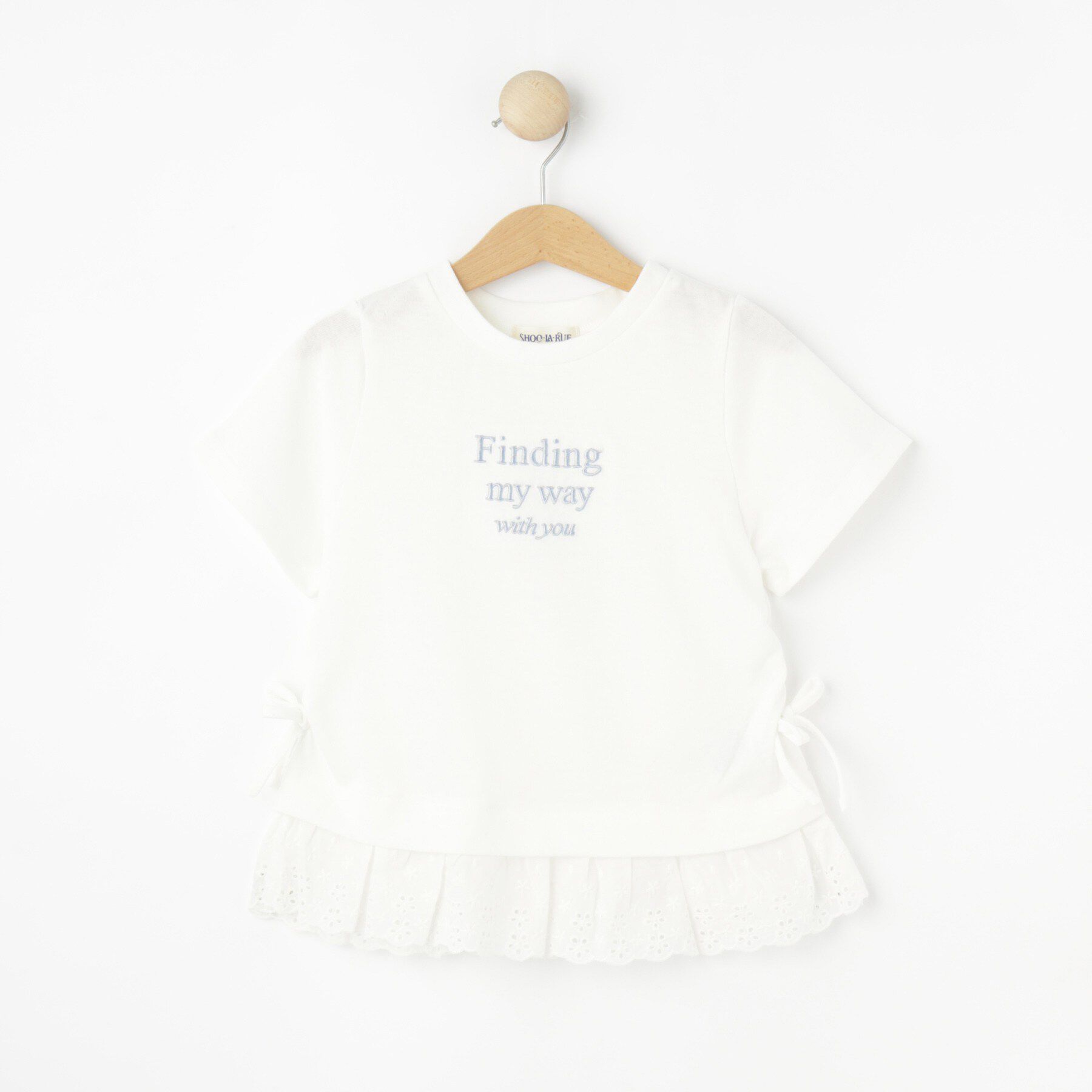 SHOO･LA･RUE「【110-150cm】レースデザインTシャツ」|Tシャツ・カットソー|