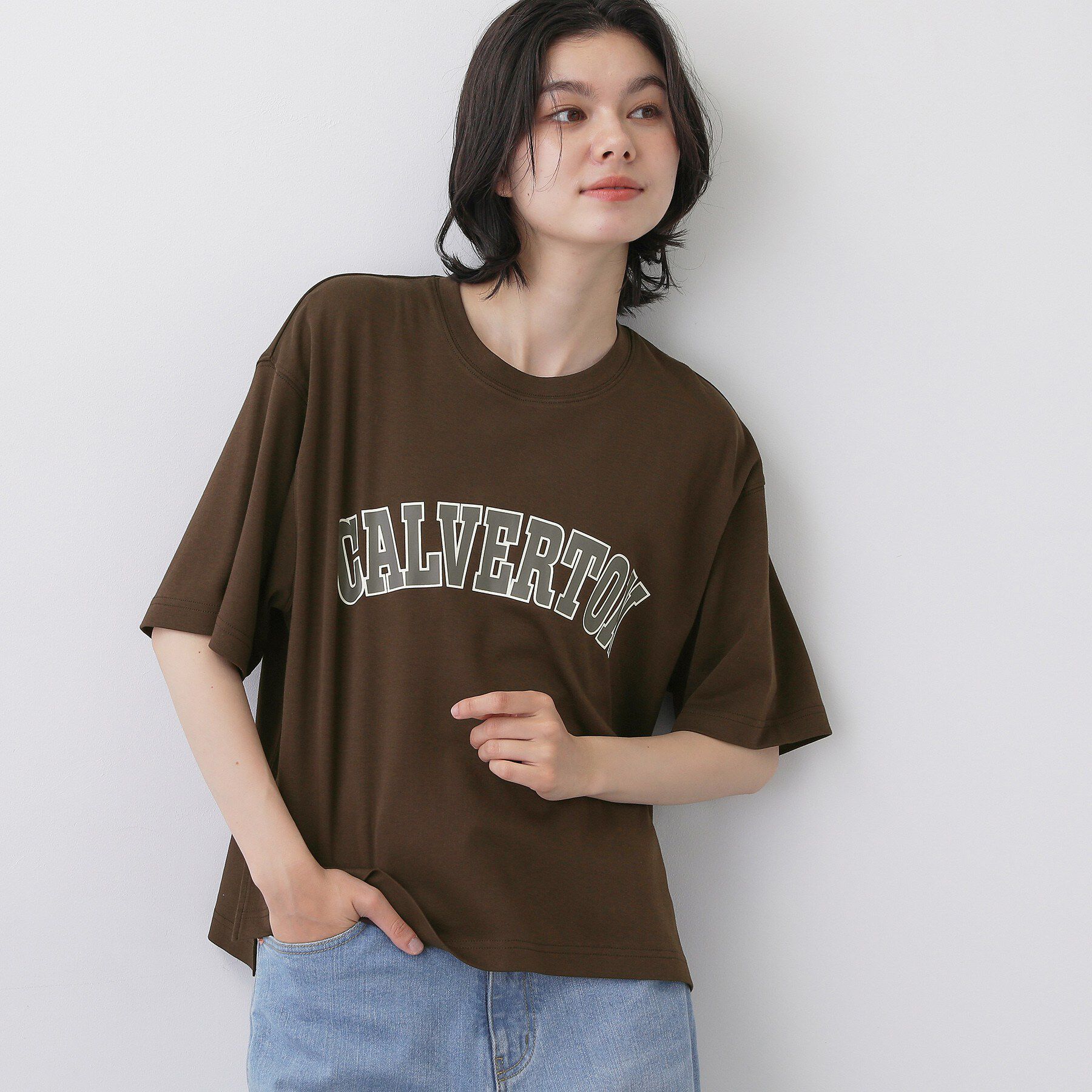 Dessin「【撥水加工】ロゴプリントTシャツ」|Tシャツ・カットソー|