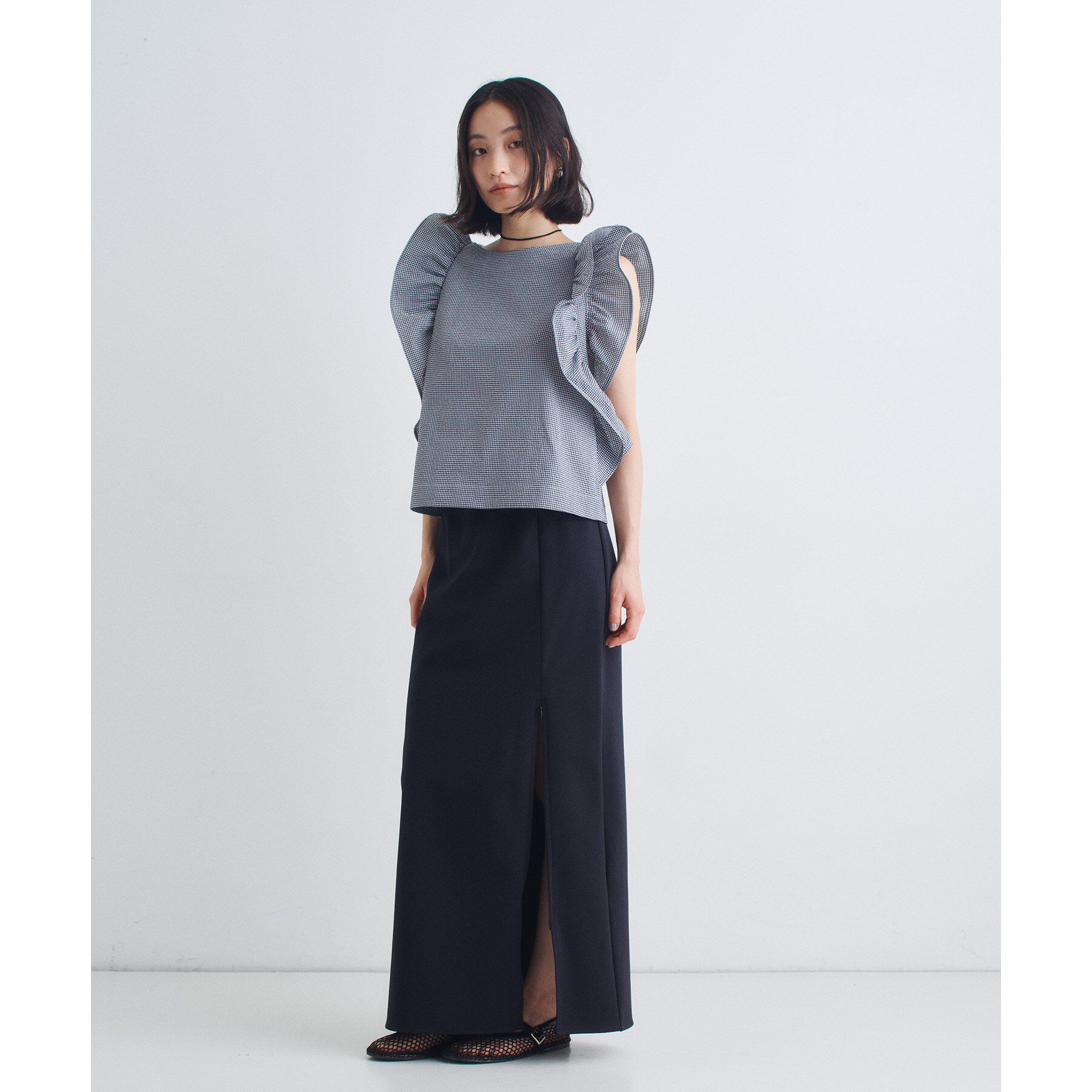 CODE A「ruffle drama blouse」|シャツ・ブラウス|