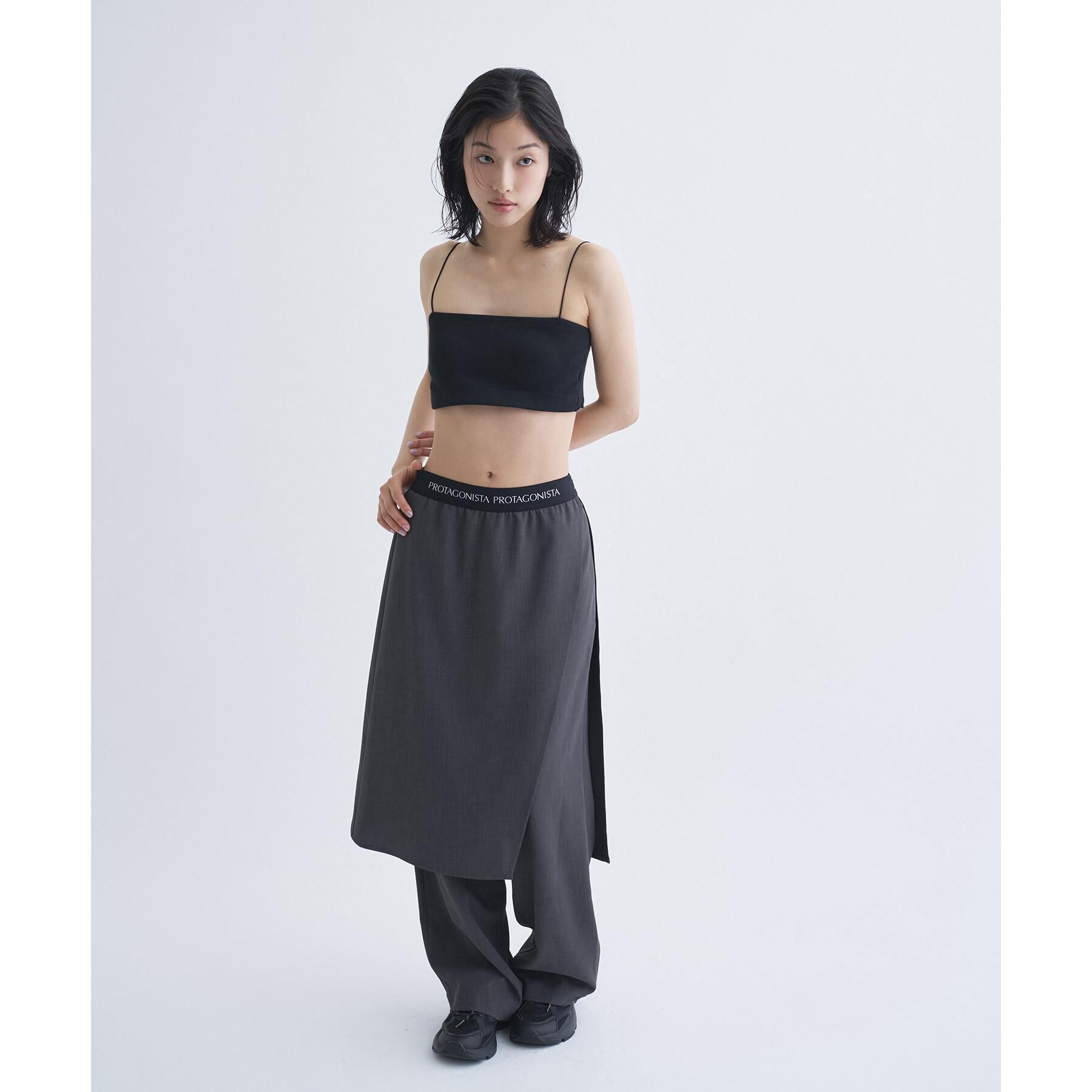 CODE A「【Re】【Cup-in】bandeau bra short top」|チューブトップ|