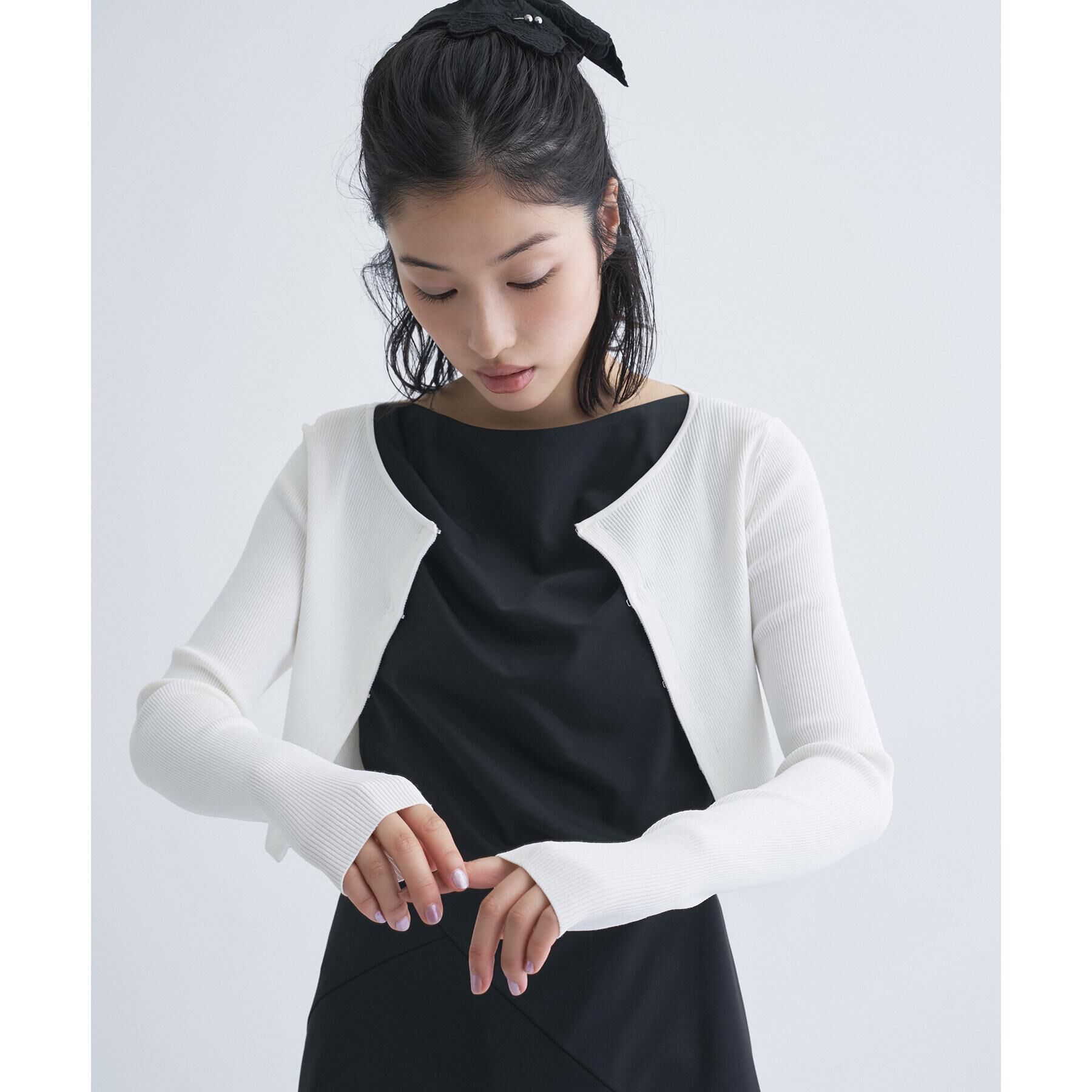 CODE A「【Re】stretch hook cardigan」|カーディガン|