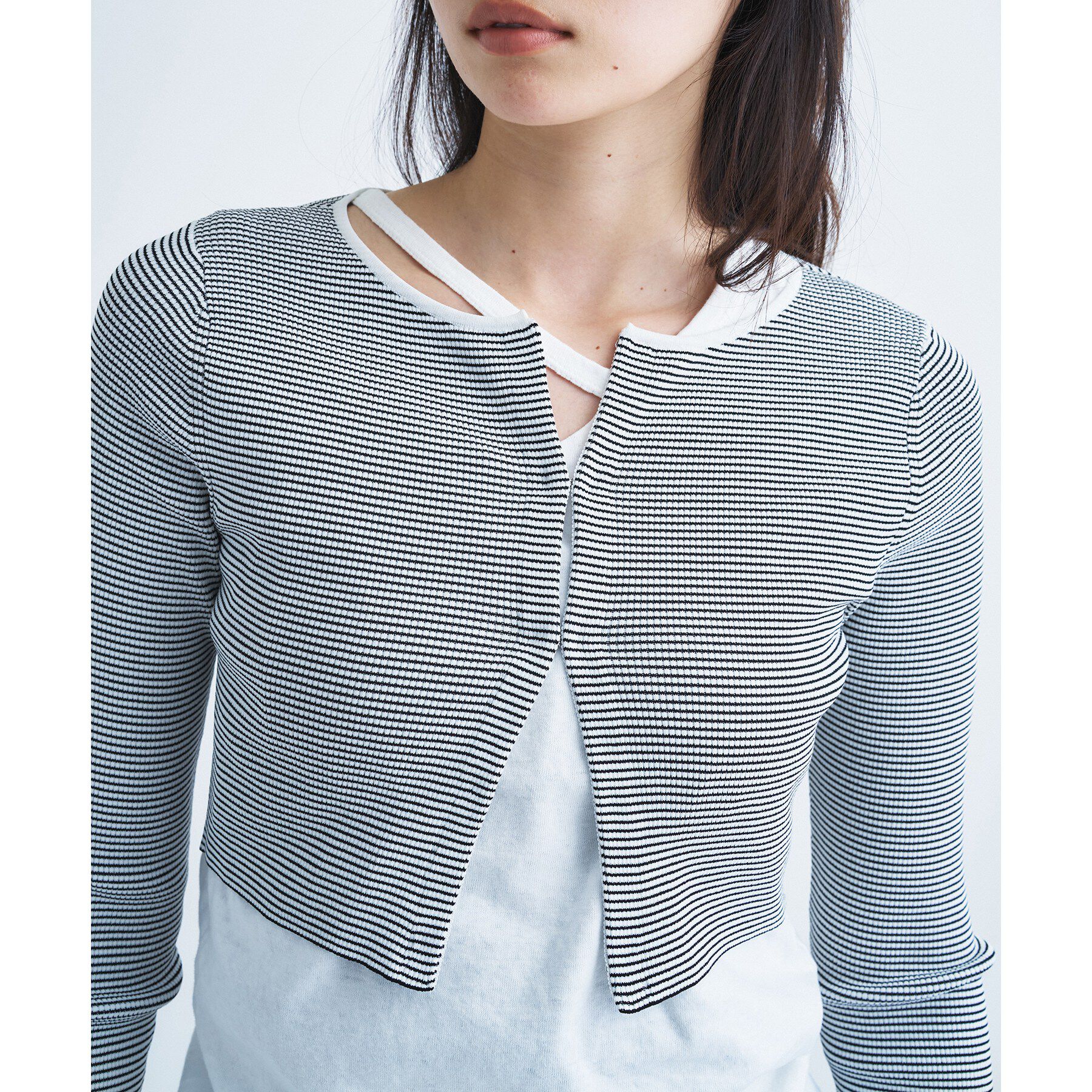 CODE A「【Re】stretch hook cardigan」|カーディガン|