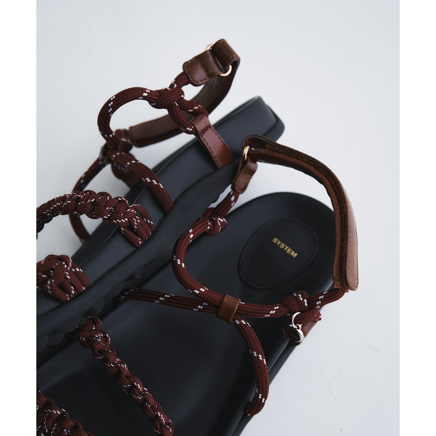 CODE A「SYSTEM｜Rope strap Velcro Sandals」|サンダル|