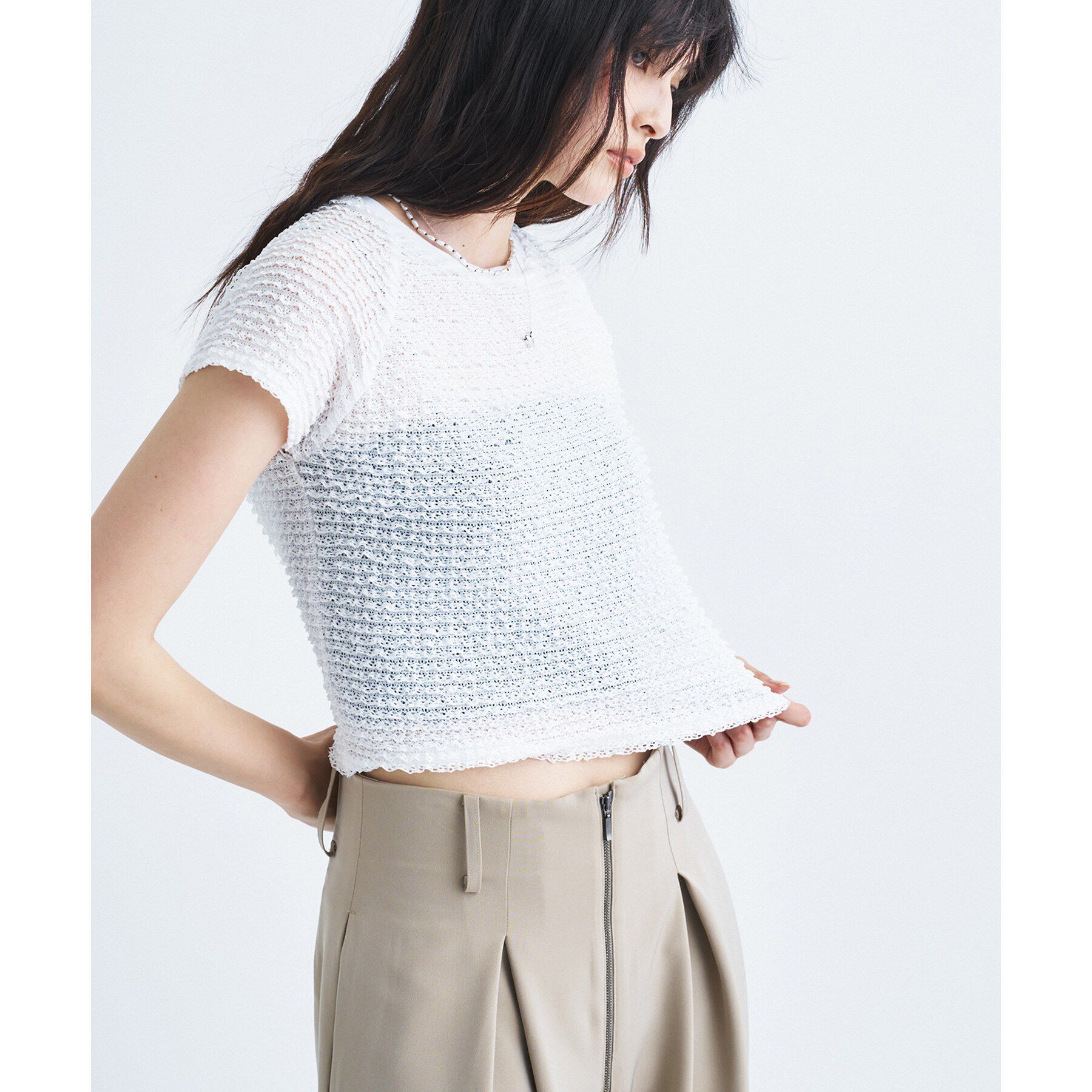 CODE A「frill mini tee」|Tシャツ・カットソー|