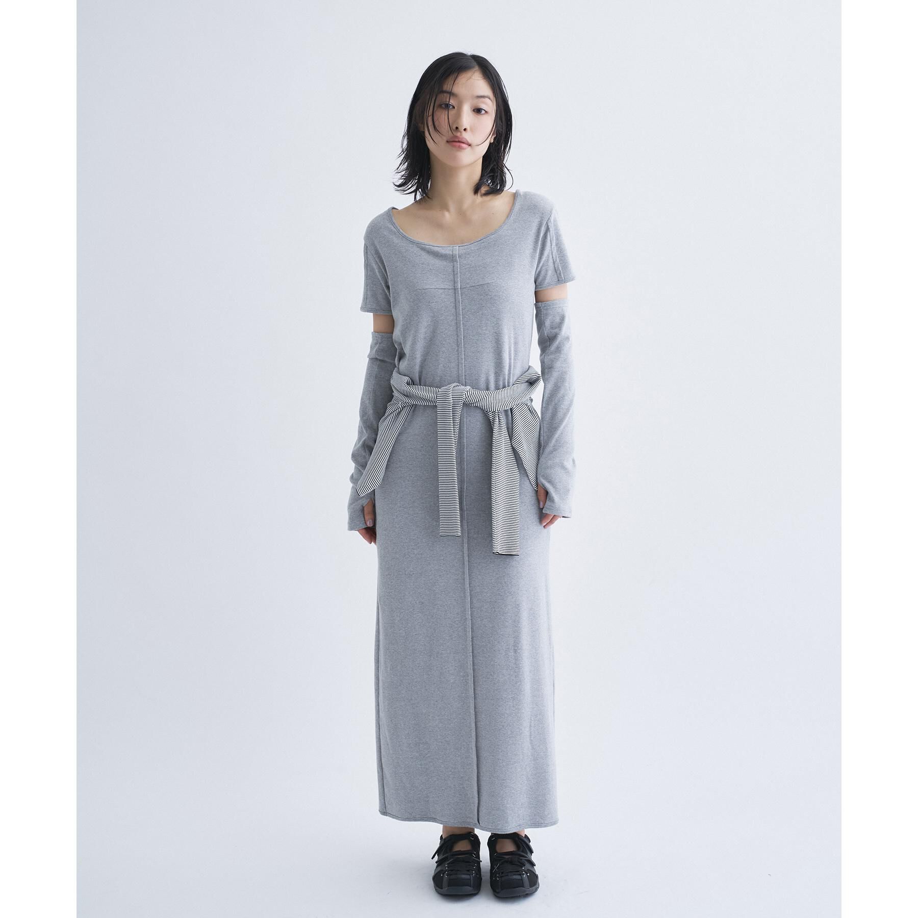 CODE A「arm cover square neck dress」|ワンピース|